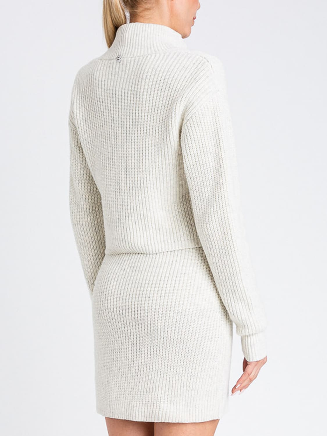 TWINSET ACTITUDE 毛衣: 外套 女士 Twinset Actitude, 珍珠色 - Img 3