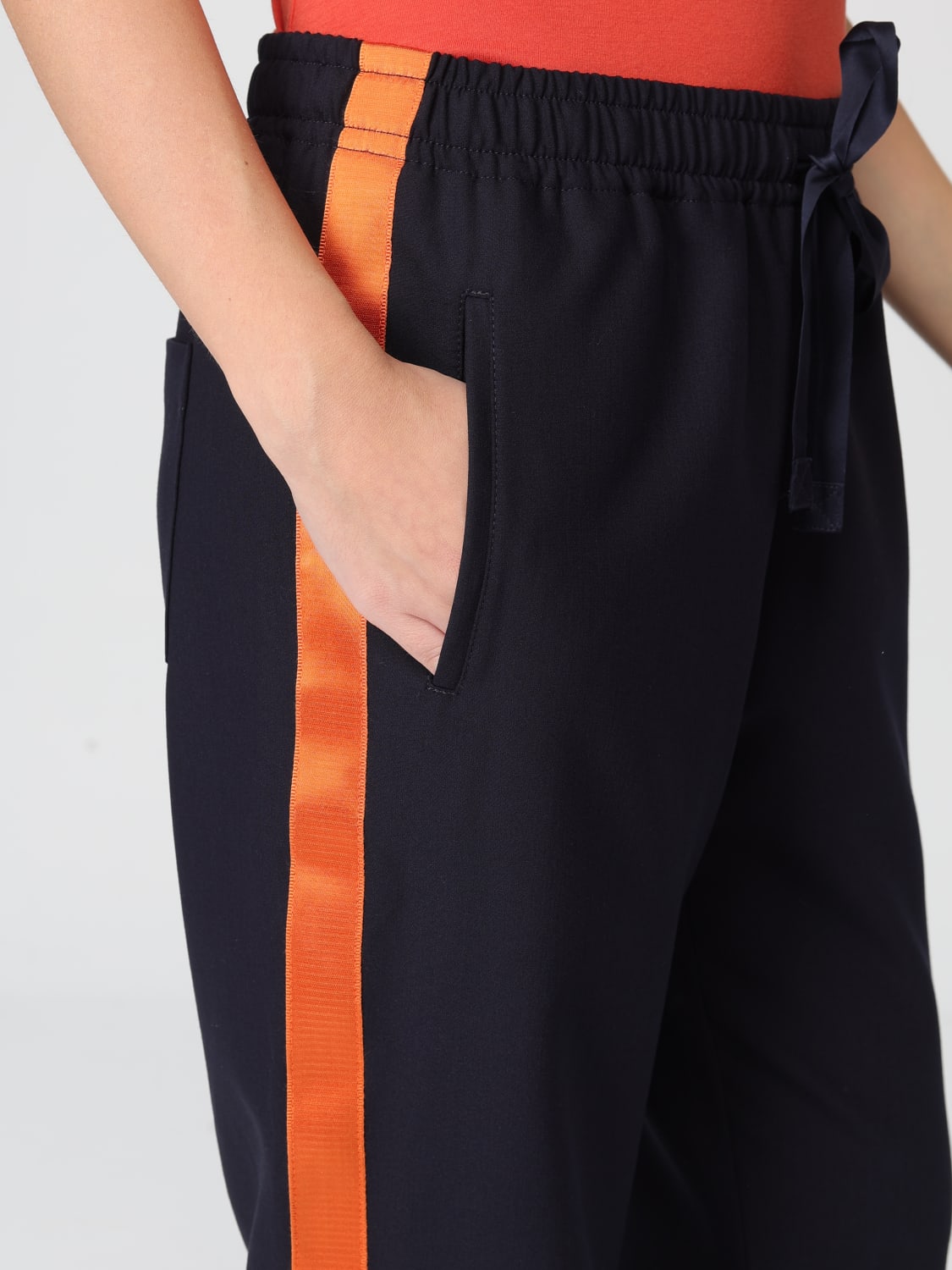 ZADIG & VOLTAIRE 裤子: 裤子 女士 Zadig & Voltaire, 蓝色 - Img 3