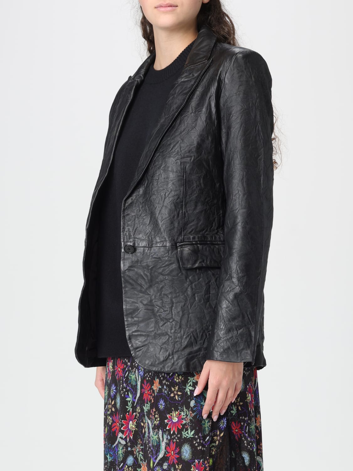 ZADIG & VOLTAIRE 外套: 西装外套 女士 Zadig & Voltaire, 黑色 - Img 3