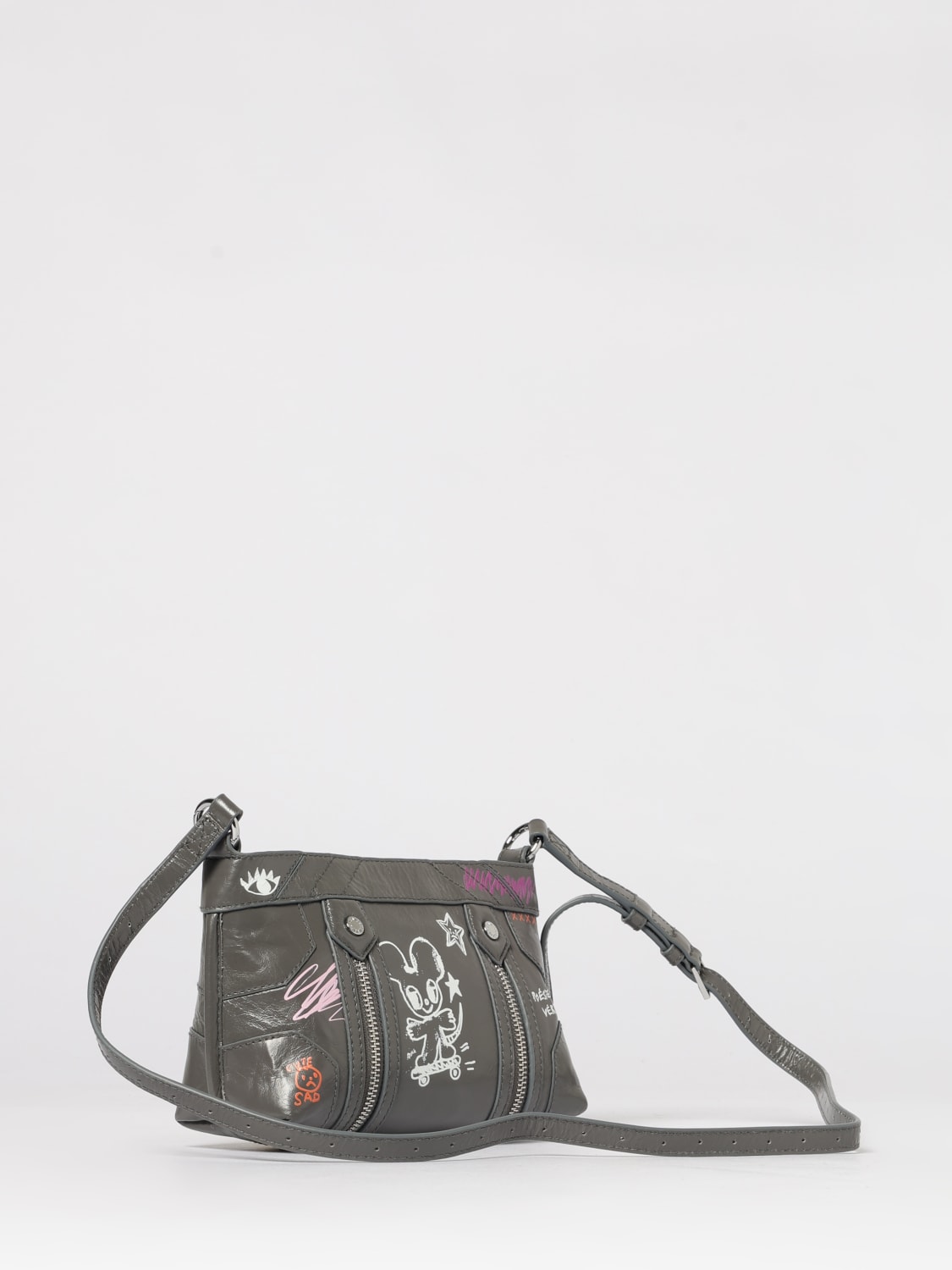 ZADIG & VOLTAIRE BORSA A TRACOLLA: Borsa a tracolla donna Zadig & Voltaire, Grigio - Img 2