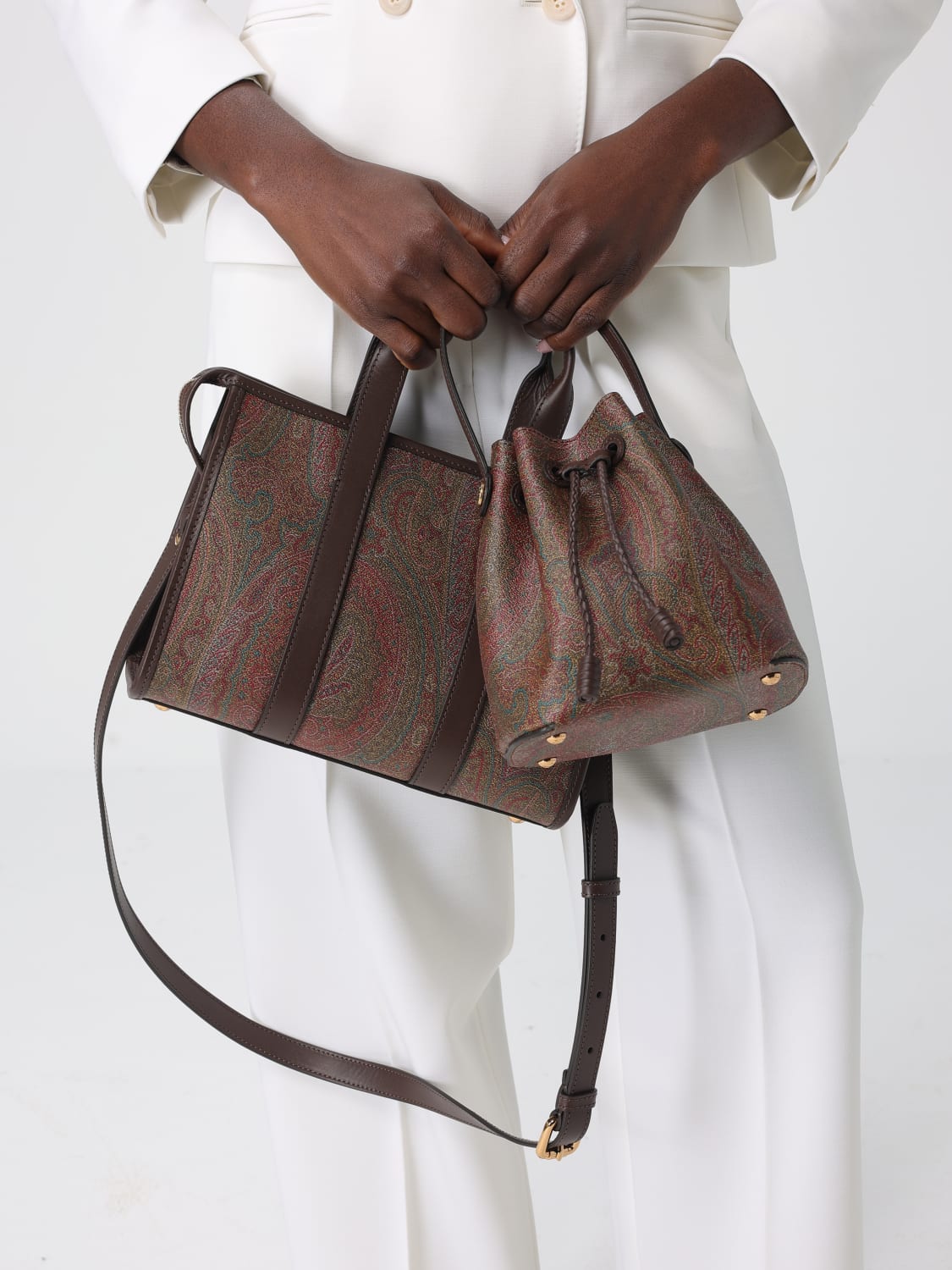 ETRO BOLSO DE MANO: Bolso de mano mujer Etro, Marrón - Img 2