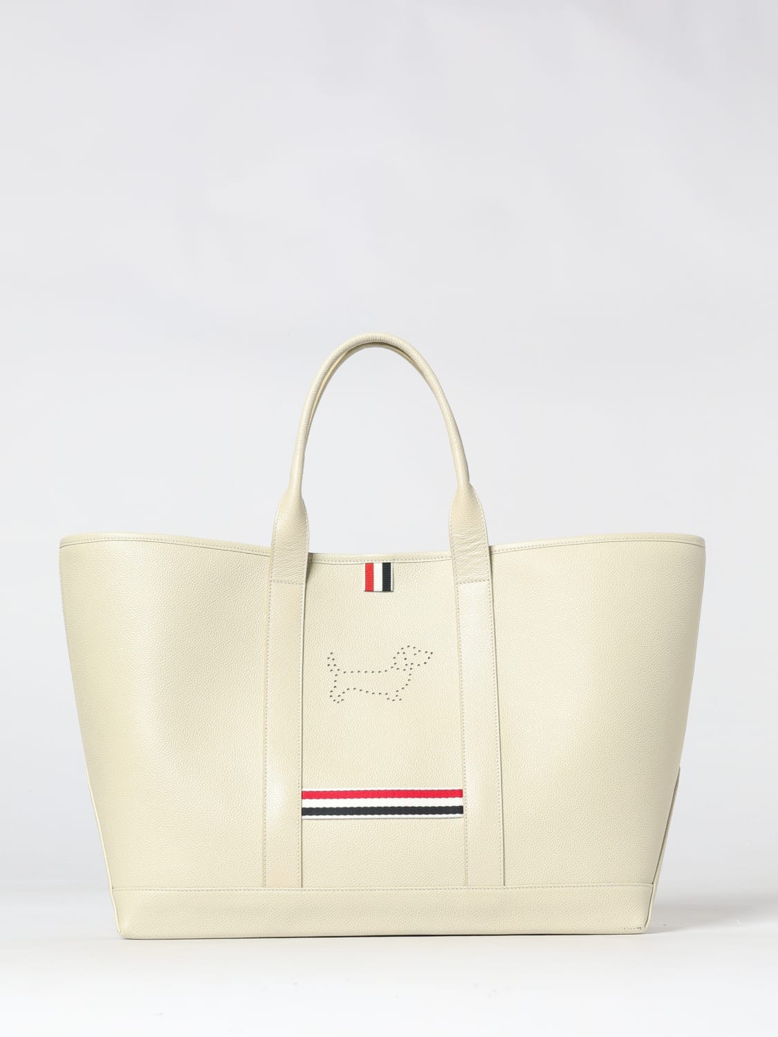 THOM BROWNE BORSA A MANO: Borsa a mano donna Thom Browne, Bianco - Img 1