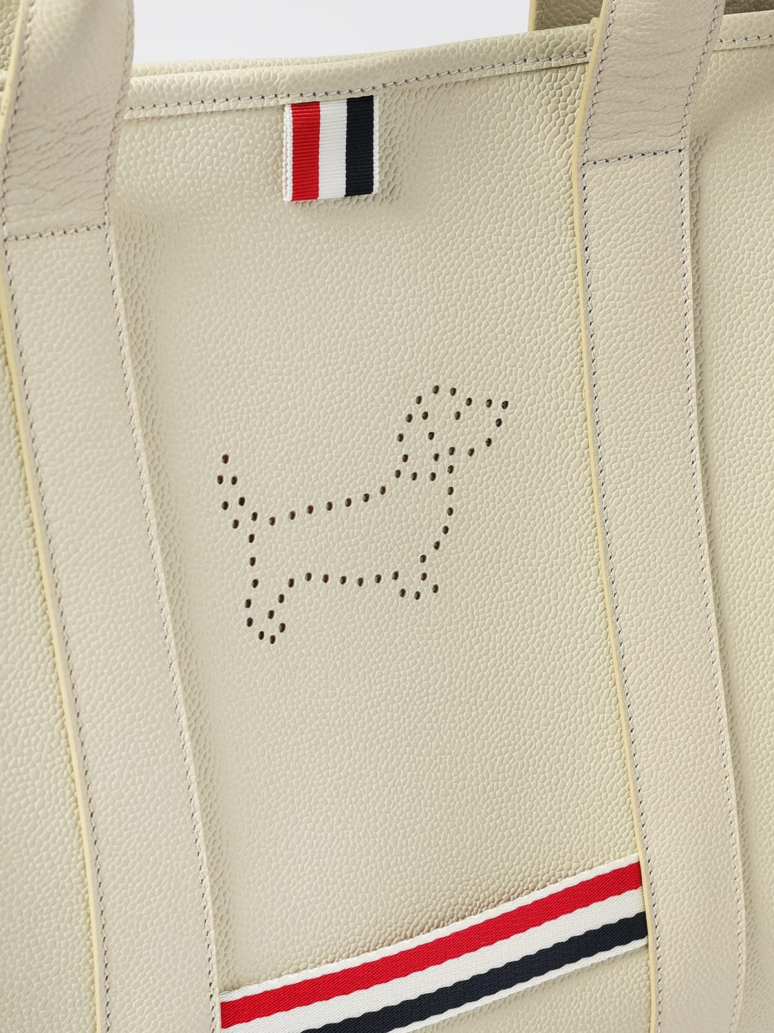 THOM BROWNE BORSA A MANO: Borsa a mano donna Thom Browne, Bianco - Img 3