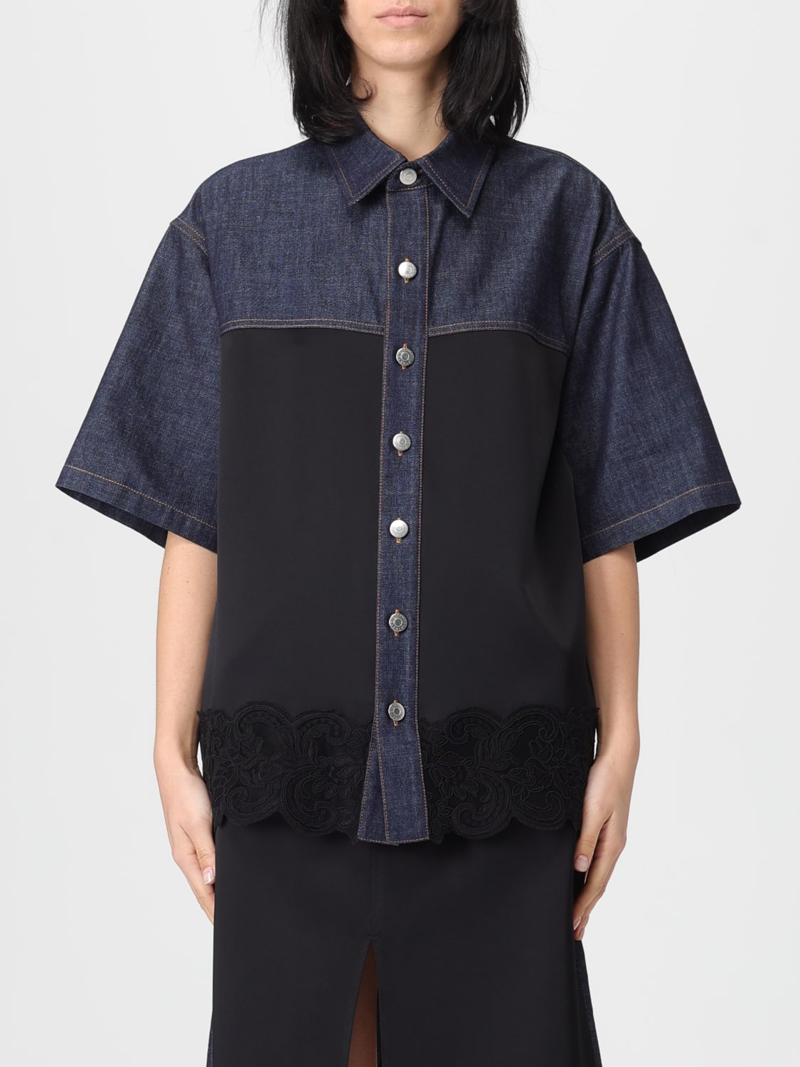 STELLA MCCARTNEY CAMISA: Camisa mujer Stella McCartney, Azul Oscuro - Img 1