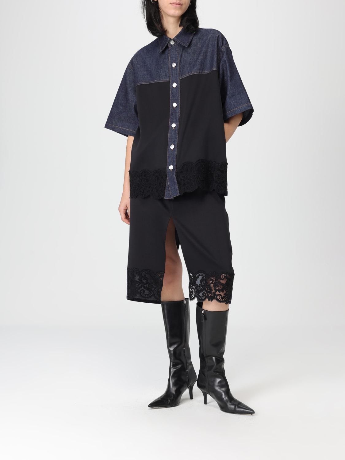 STELLA MCCARTNEY CAMISA: Camisa mujer Stella McCartney, Azul Oscuro - Img 2