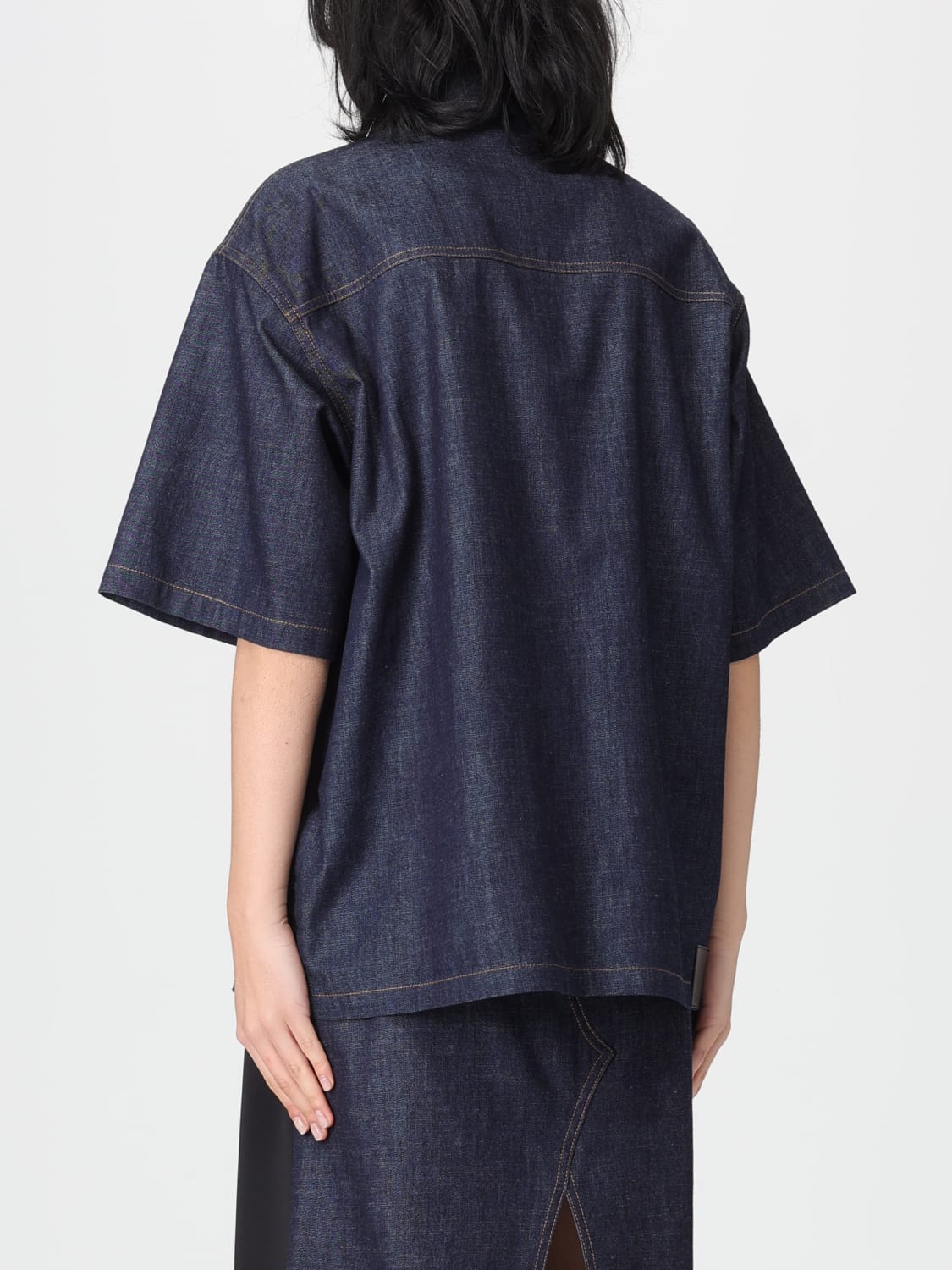 STELLA MCCARTNEY CAMISA: Camisa mujer Stella McCartney, Azul Oscuro - Img 3