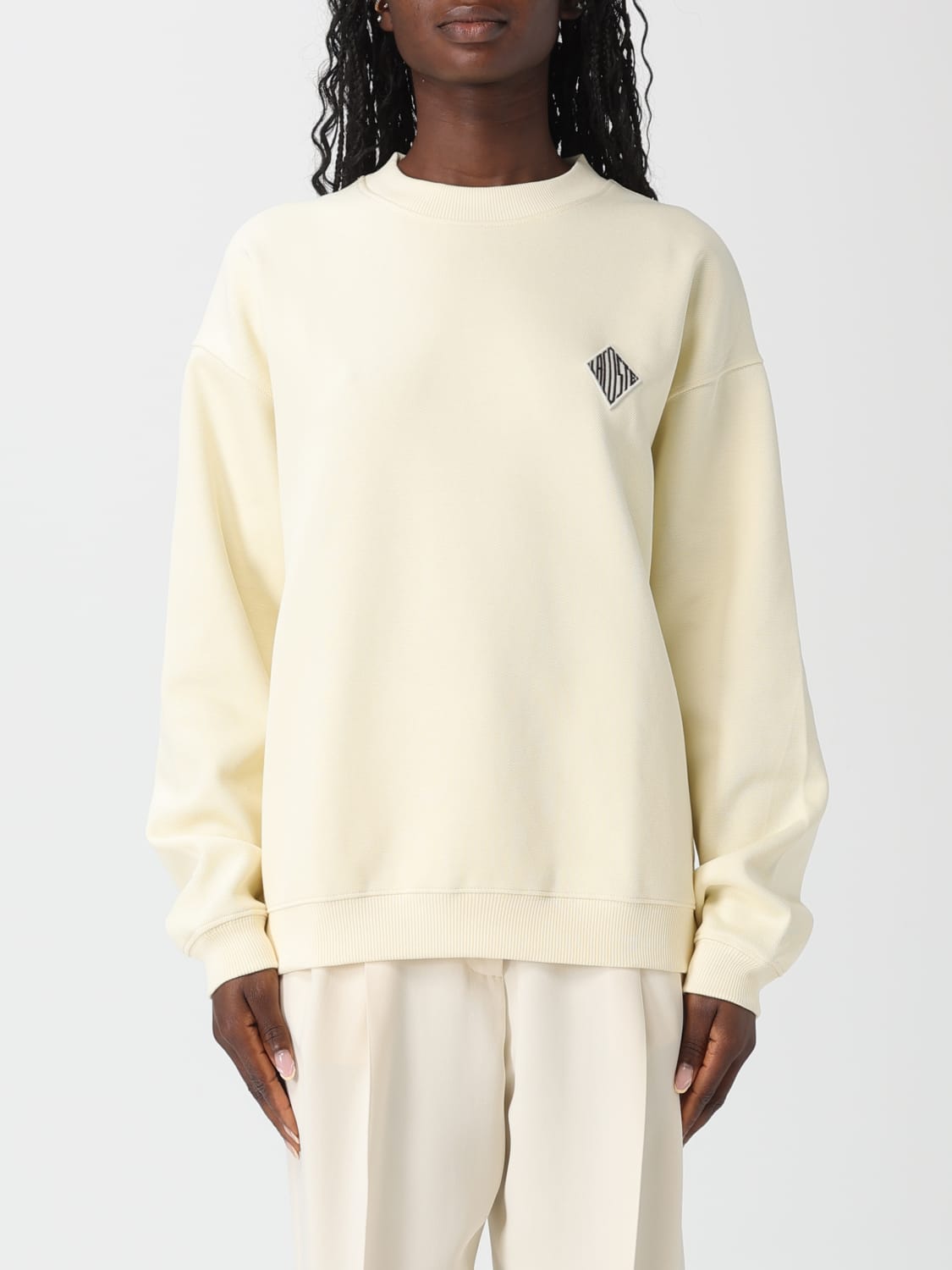 LACOSTE SWEAT-SHIRT: Sweat-shirt femme Lacoste, Beige - Img 1