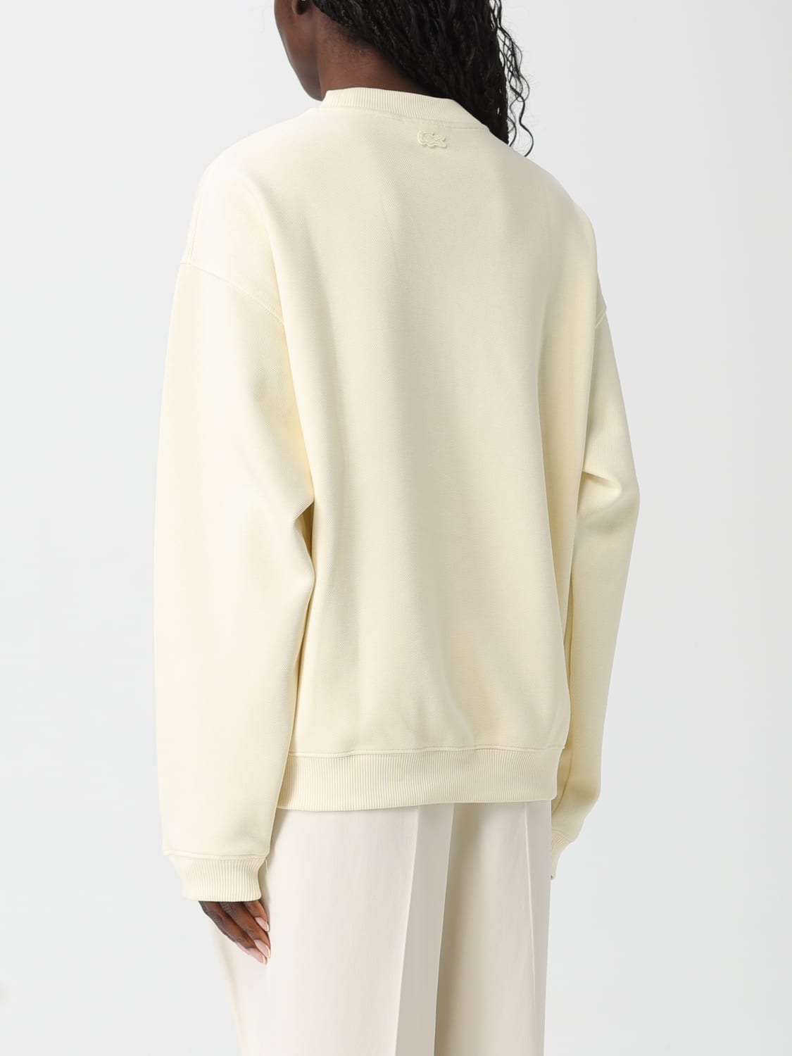 LACOSTE SWEAT-SHIRT: Sweat-shirt femme Lacoste, Beige - Img 2