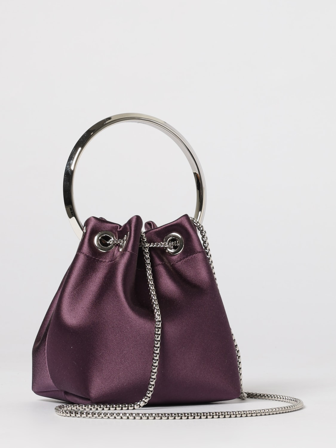 JIMMY CHOO BORSA A SPALLA: Borsa a spalla donna Jimmy Choo, Bordeaux - Img 2