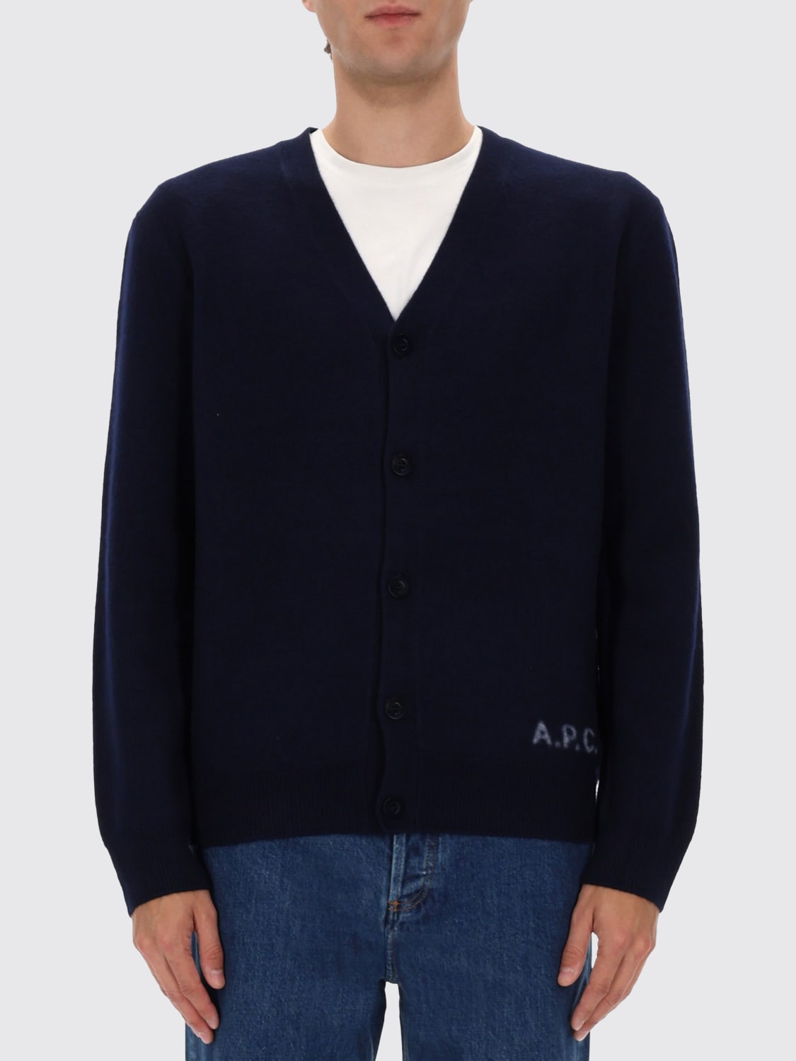 A.P.C. SWEATER: Sweater men A.P.C., Blue - Img 1