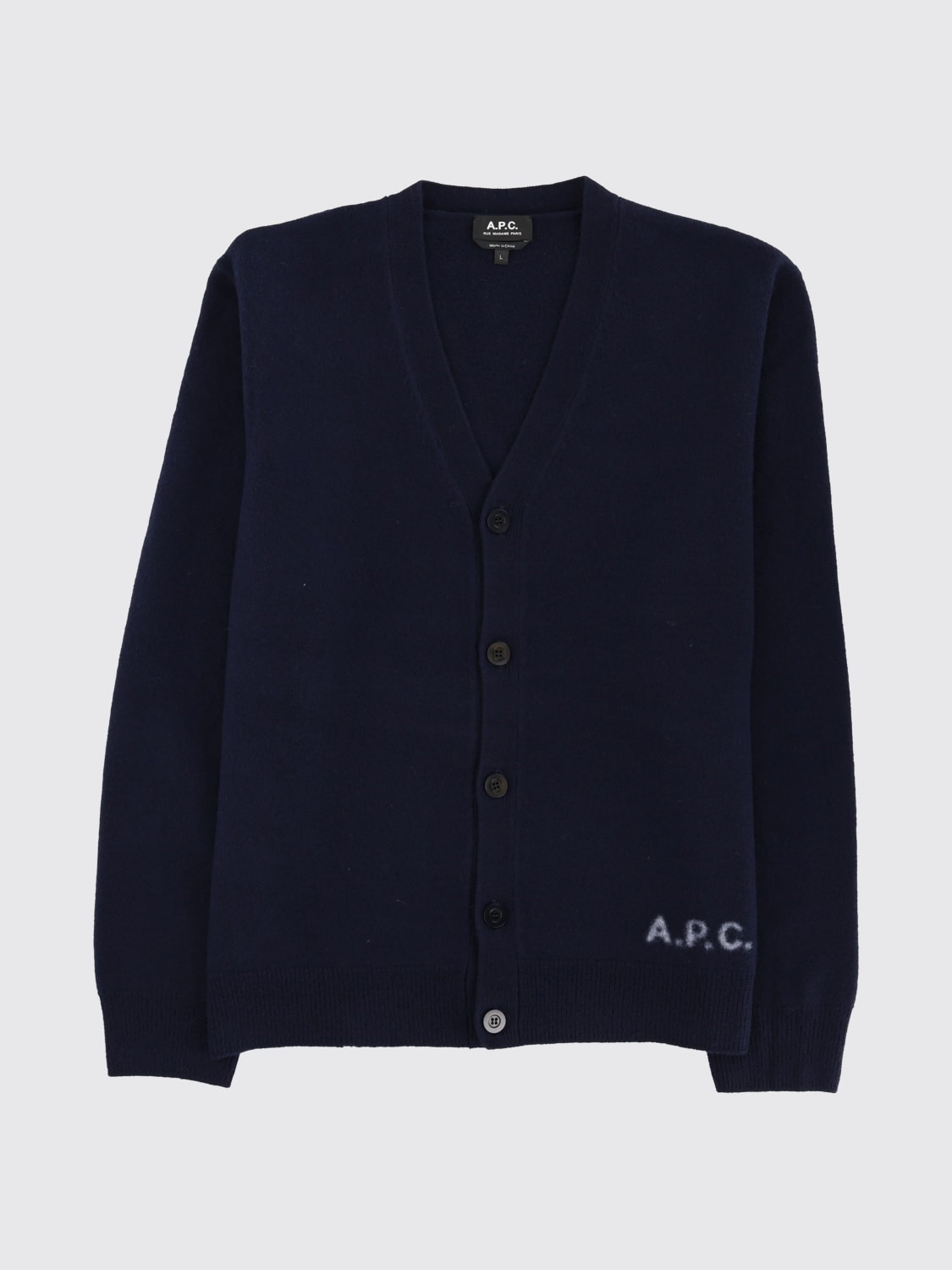 A.P.C. SWEATER: Sweater men A.P.C., Blue - Img 4