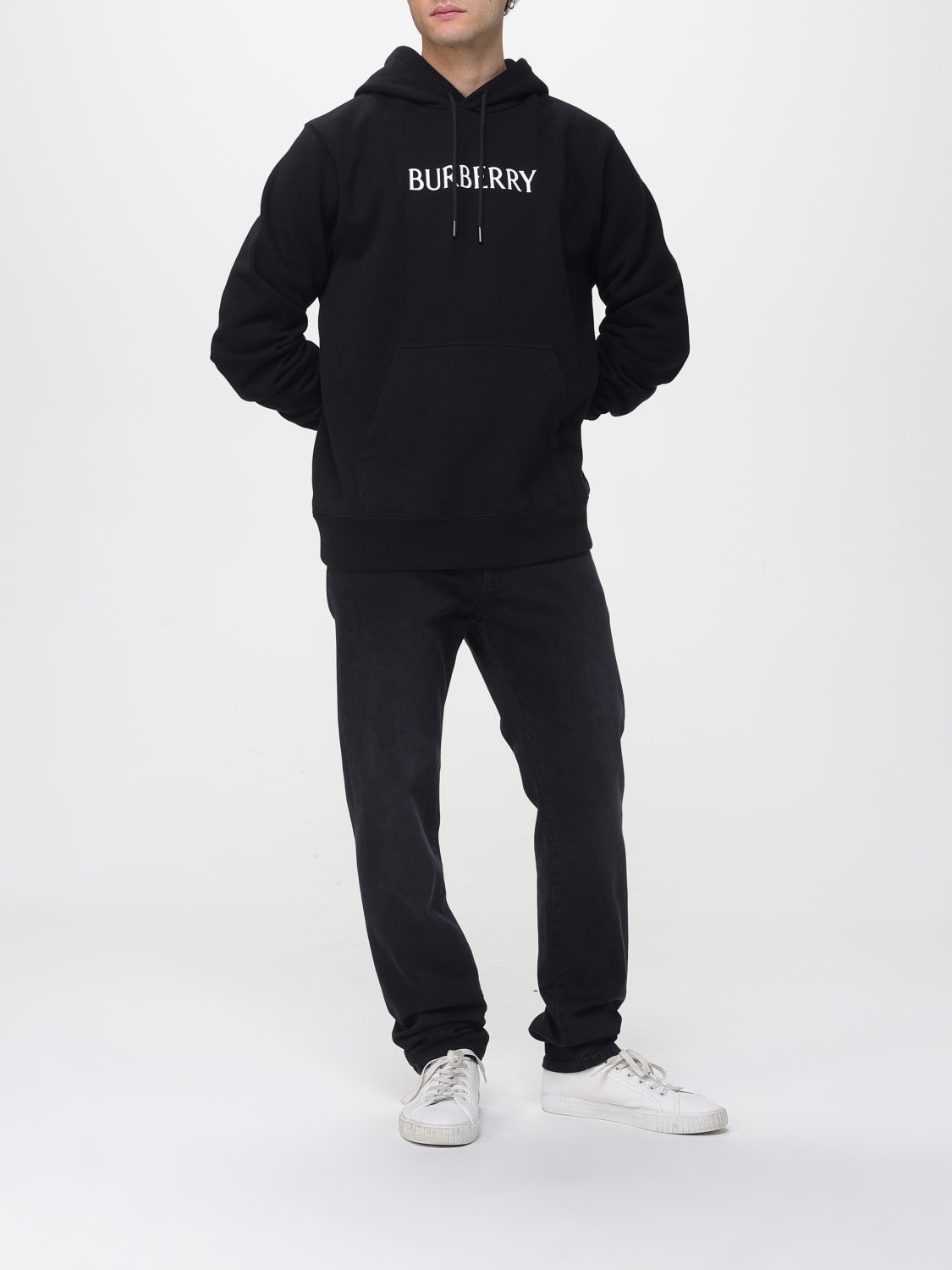 BURBERRY スウェットシャツ: スウェットシャツ メンズ Burberry, ブラック - Img 2