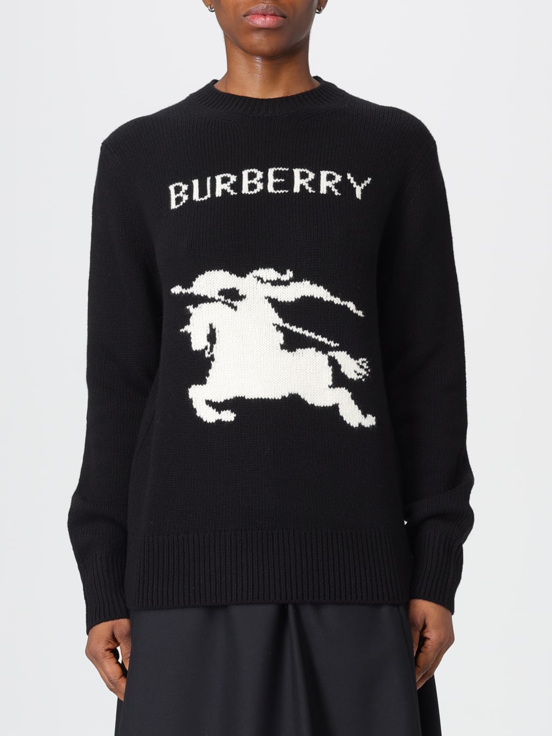 BURBERRY JUMPER: Jumper woman Burberry, Black - Img 1