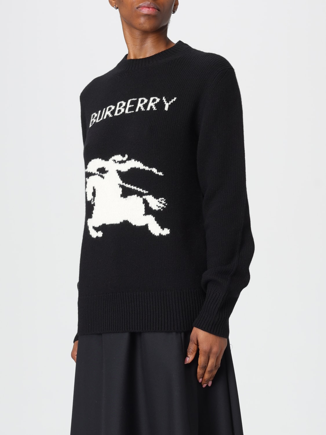 BURBERRY JUMPER: Jumper woman Burberry, Black - Img 4
