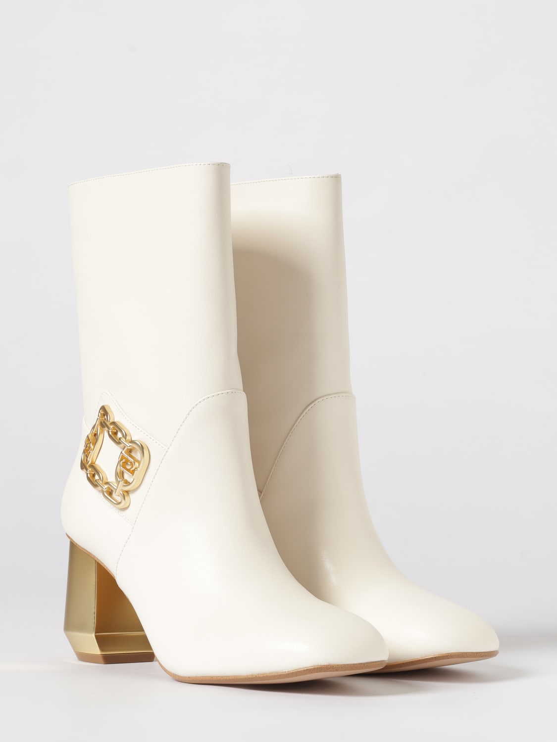 LIU JO FLAT ANKLE BOOT: Flat ankle boot woman Liu Jo, Milk - Img 2
