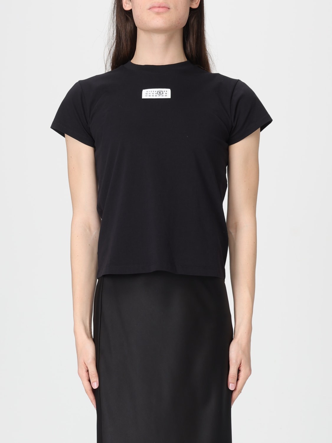 MM6 MAISON MARGIELA T-SHIRT: T-shirt woman Mm6 Maison Margiela, Black - Img 1