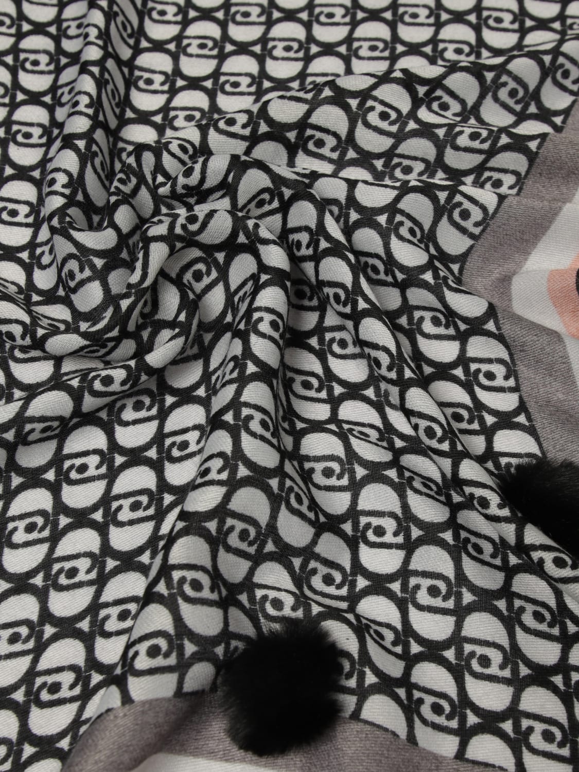 LIU JO NECK SCARF: Neck scarf woman Liu Jo, Black - Img 3