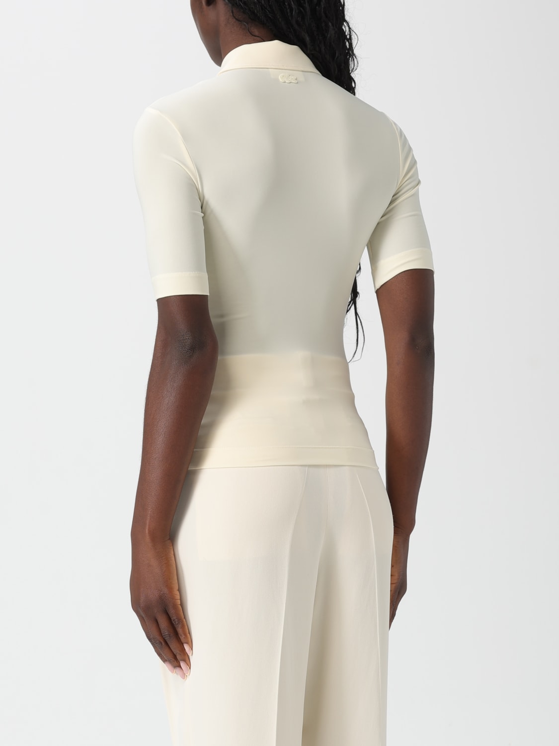 LACOSTE POLO: T-shirt femme Lacoste, Beige - Img 2