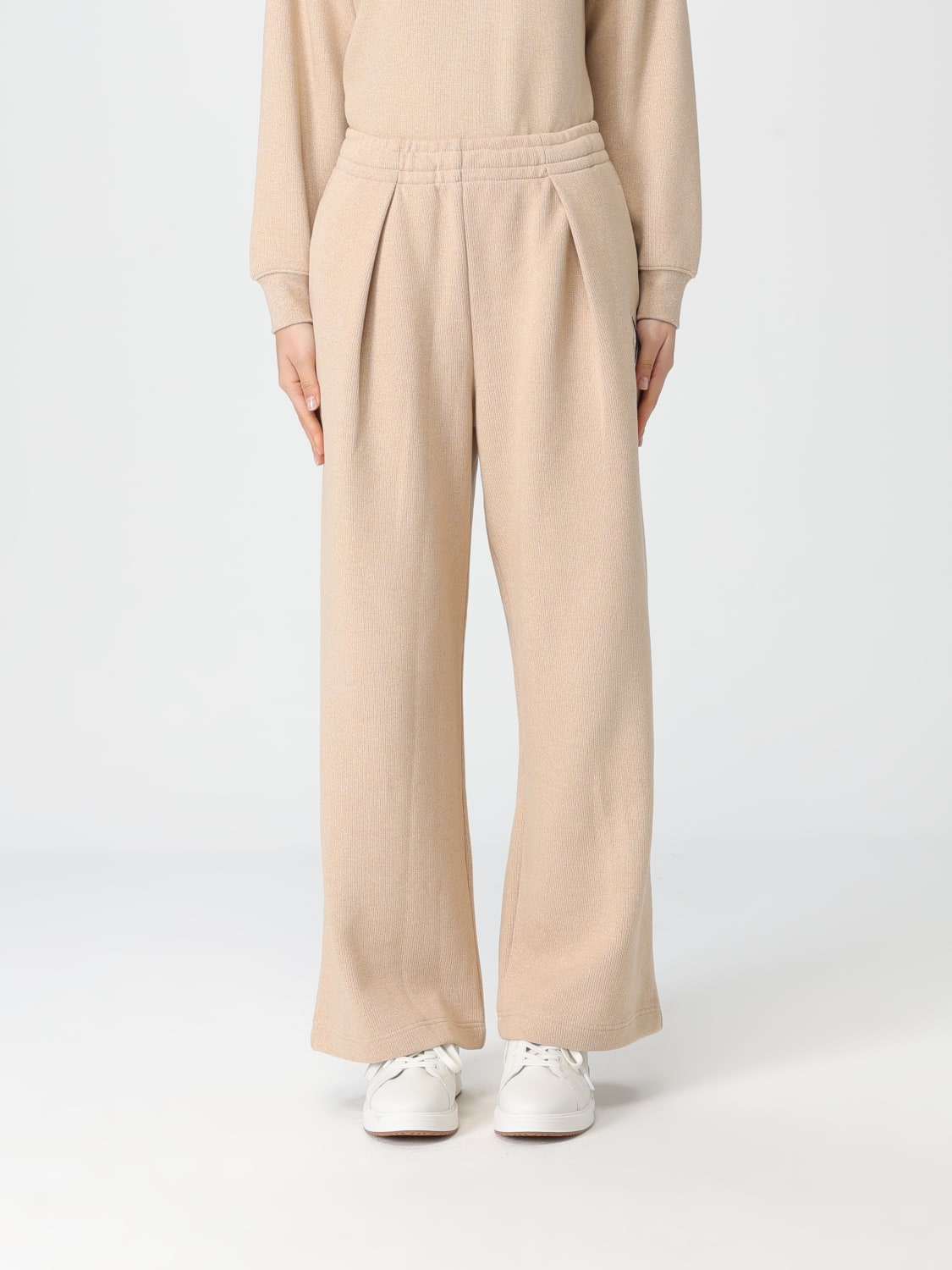 LACOSTE PANTS: Pants woman Lacoste, Beige - Img 1