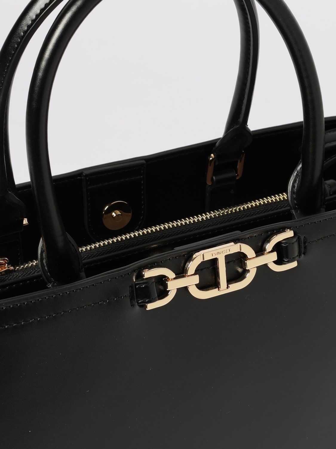 TWINSET 手提包: 肩包 女士 Twinset, 黑色 - Img 3