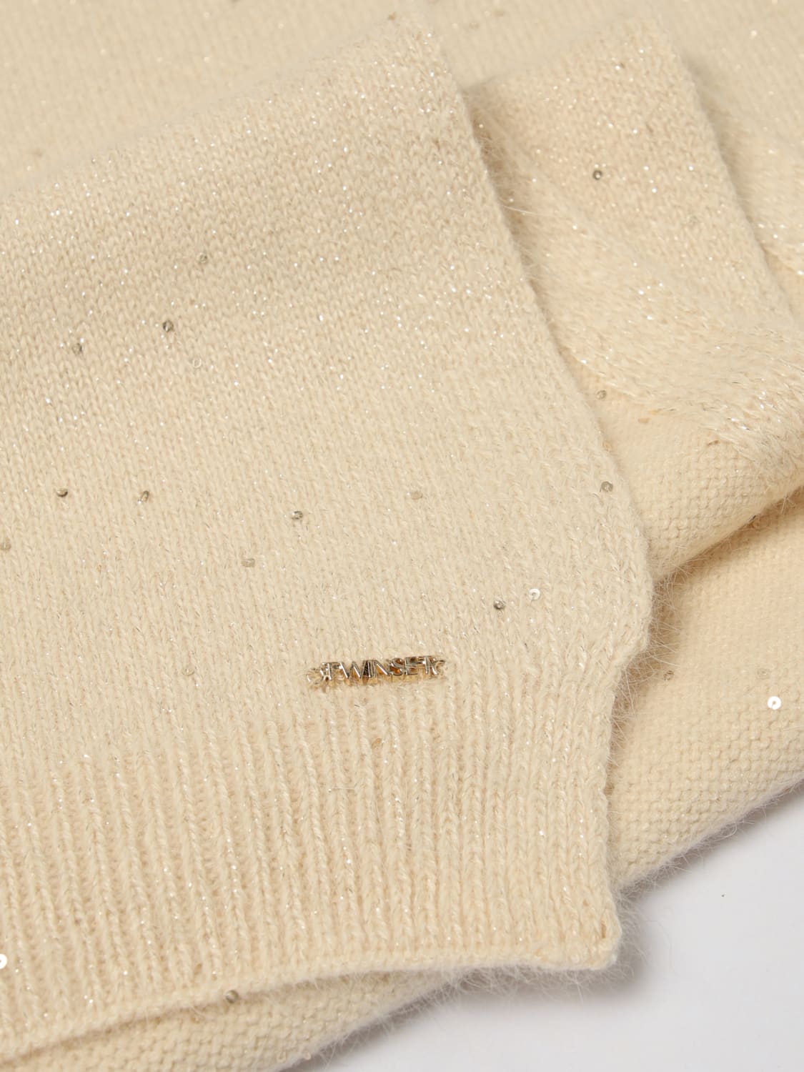 TWINSET SCARF: Scarf woman Twinset, Natural - Img 3