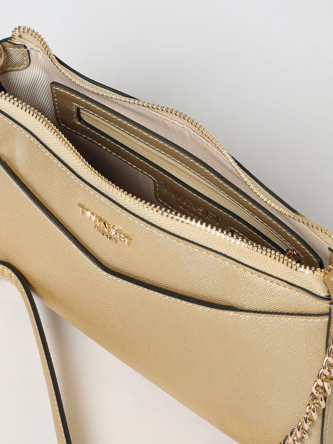 TWINSET MINITASCHE: Schultertasche damen Twinset, Gold - Img 3