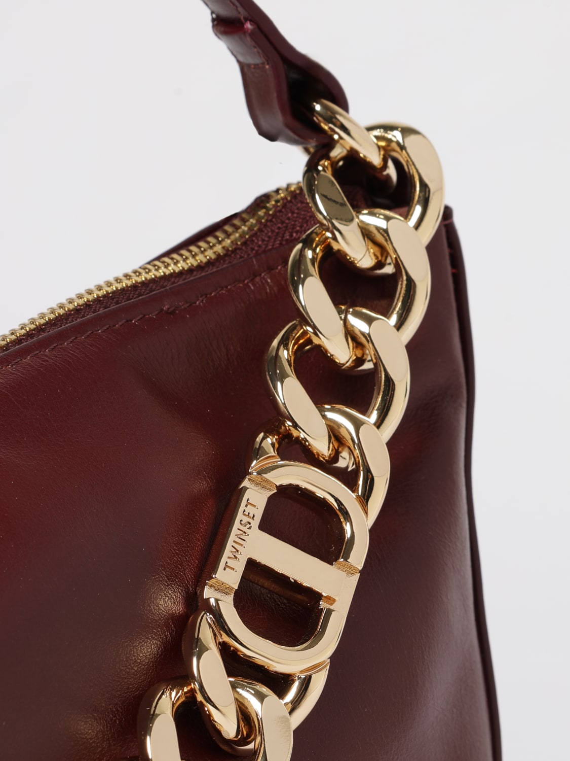 TWINSET HANDTASCHE: Schultertasche damen Twinset, Red Purple - Img 3