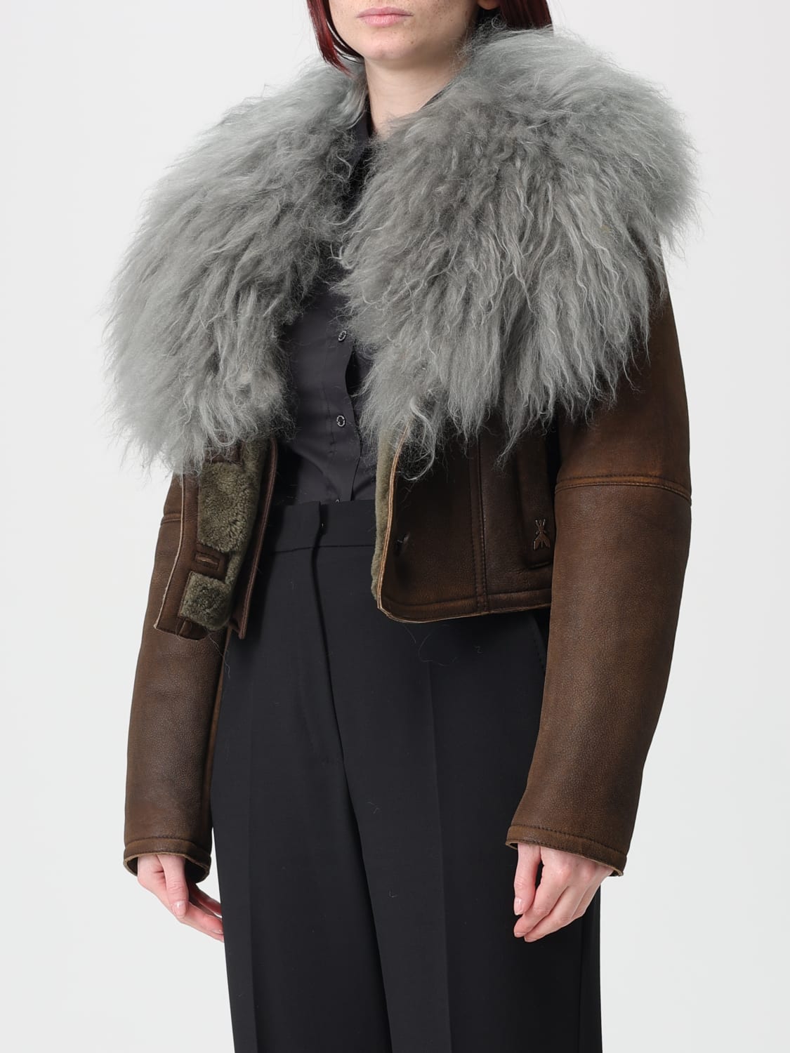 PATRIZIA PEPE JACKET: Jacket woman Patrizia Pepe, Brown - Img 3