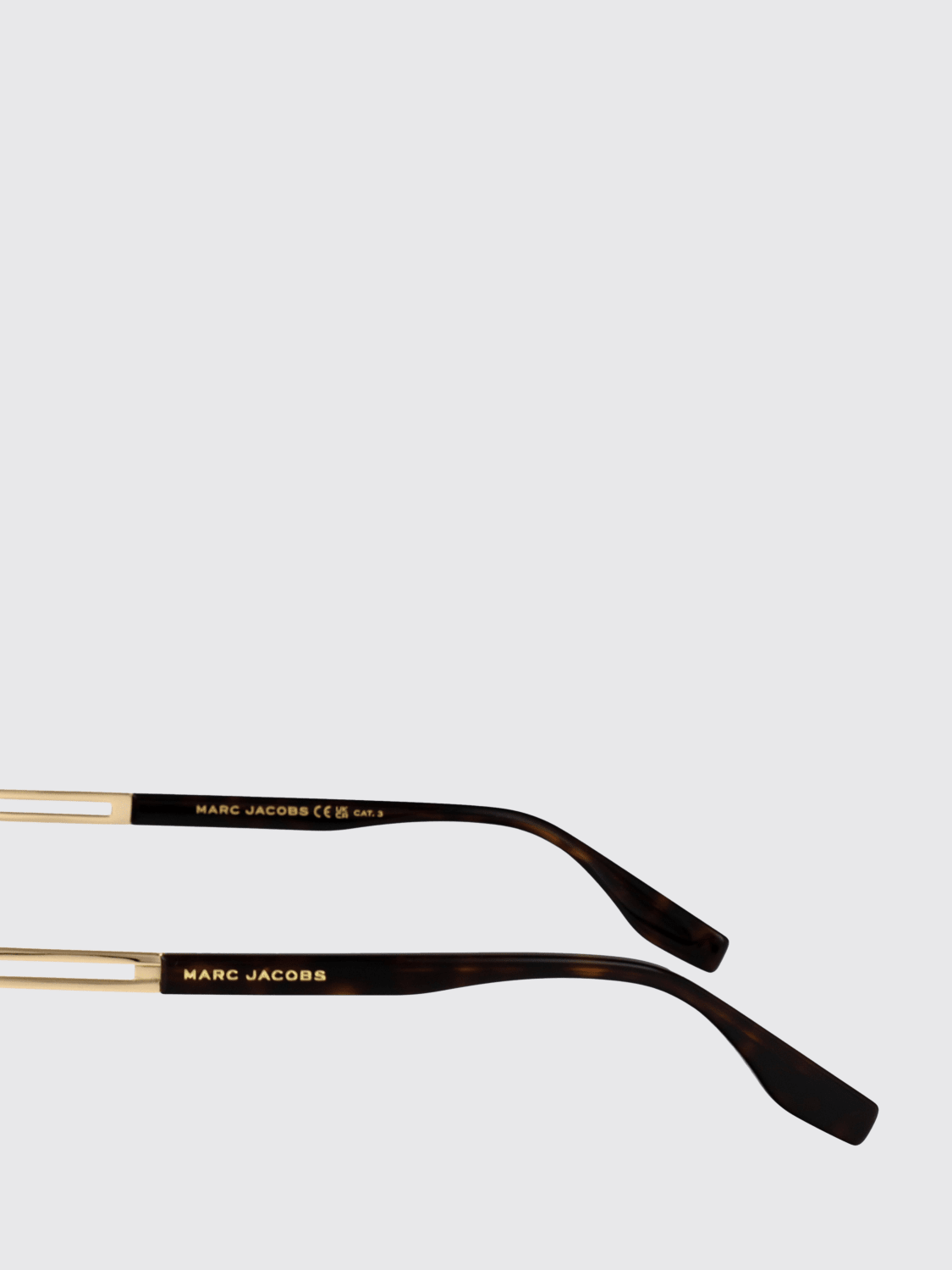 MARC JACOBS OCCHIALI DA SOLE: Occhiali da sole MARC784/S Marc Jacobs in metallo ed acetato , Marrone - Img 4