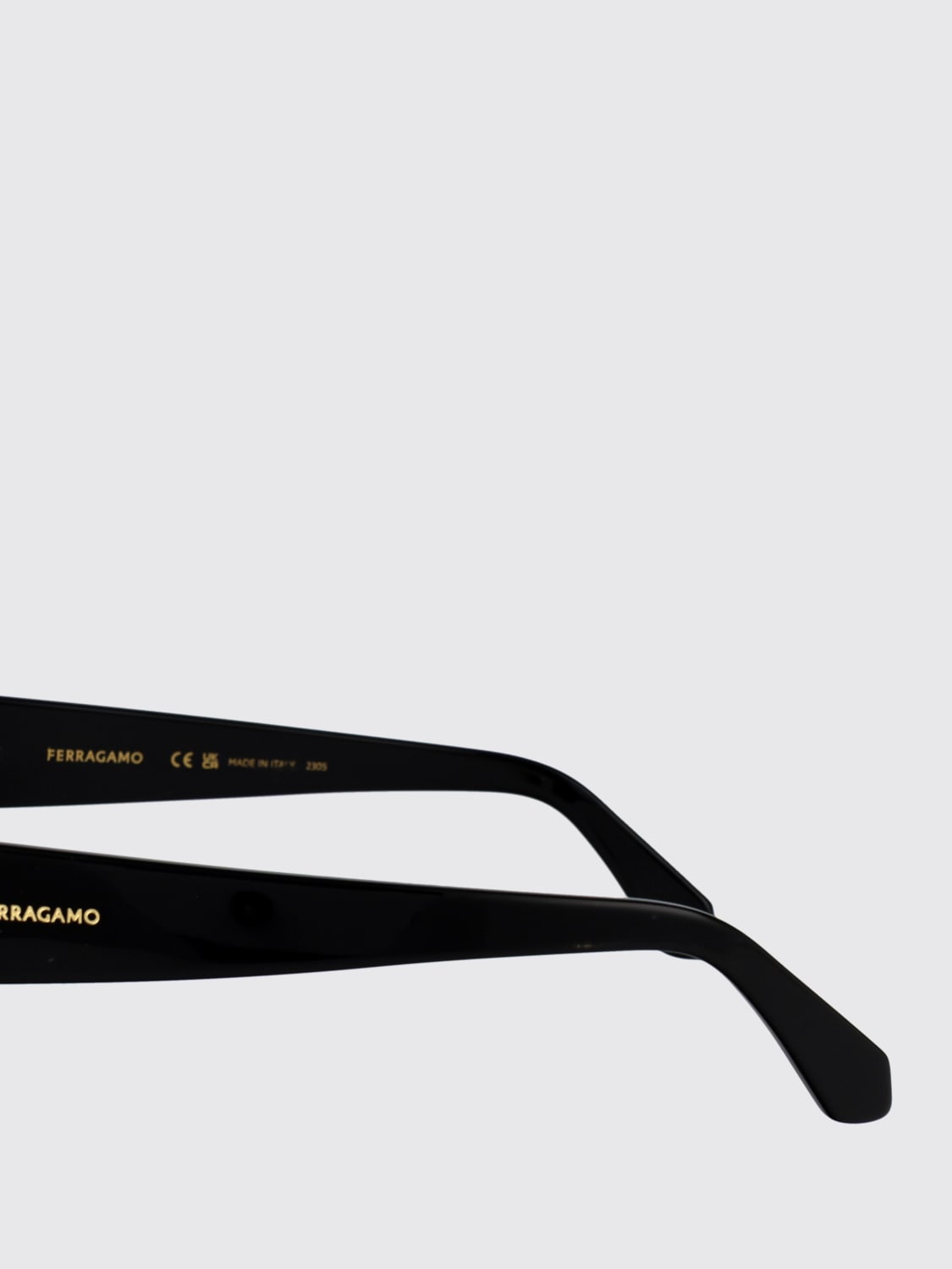 FERRAGAMO LUNETTES DE SOLEIL: Lunettes de soleil femme Ferragamo, Noir - Img 4