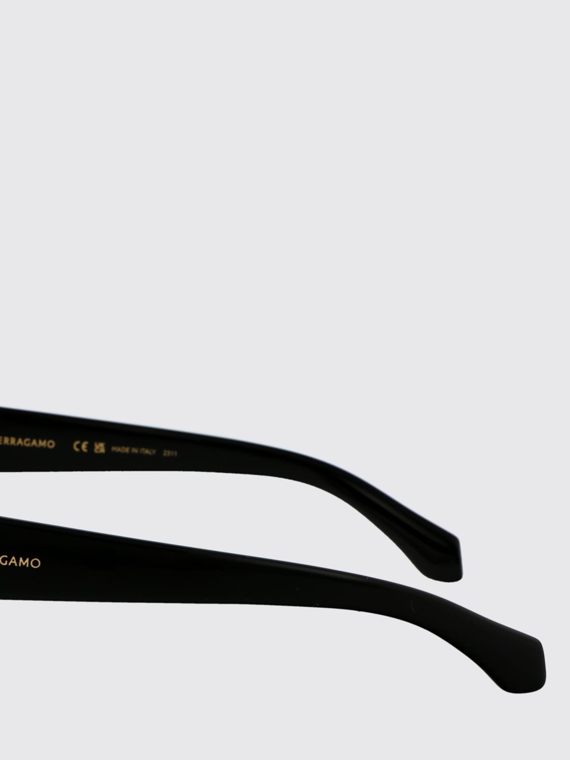 FERRAGAMO OCCHIALI DA SOLE: Occhiali da sole SF2010S Ferragamo in acetato , Nero - Img 4