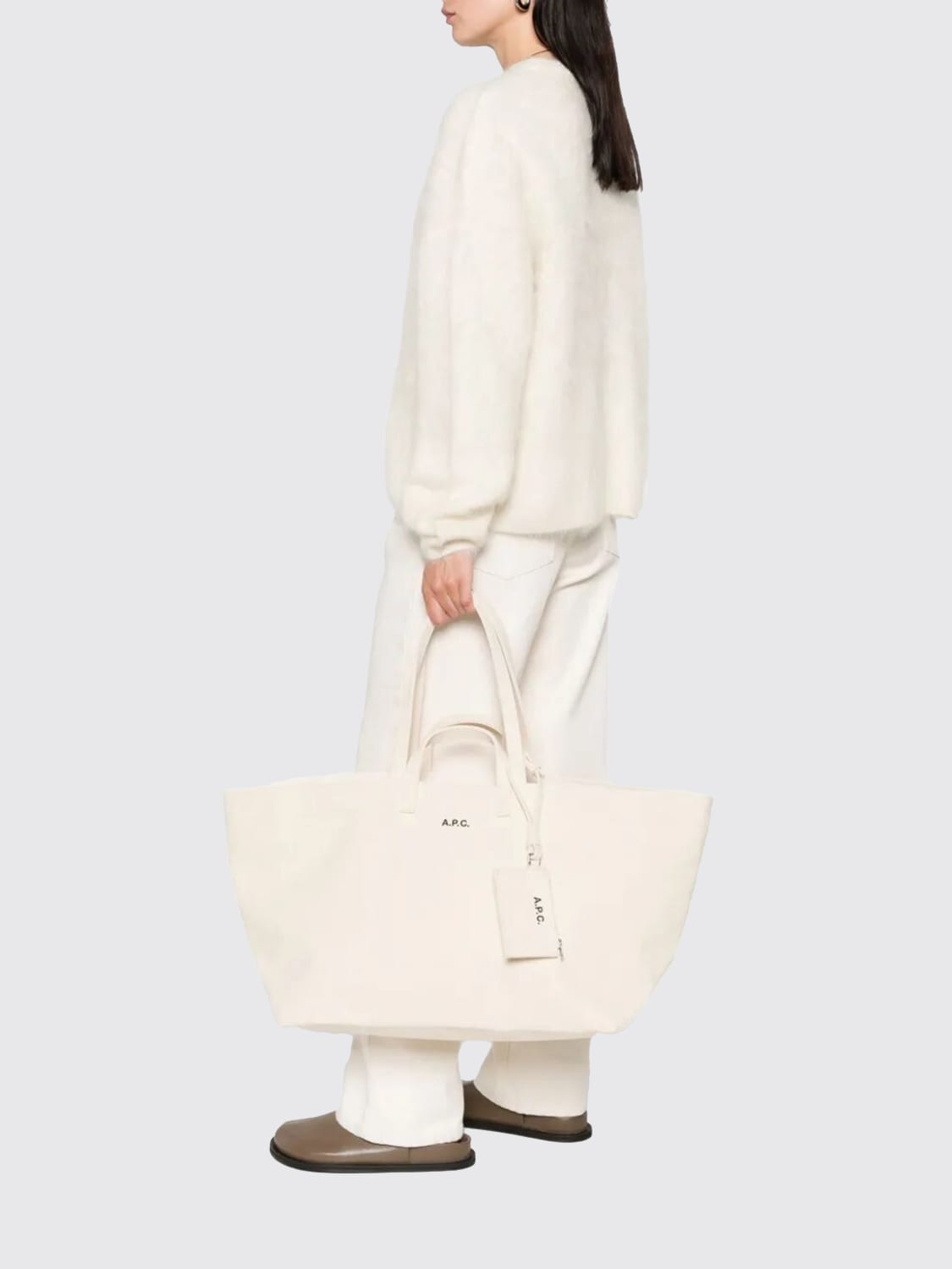 A.P.C. BORSA A SPALLA: Borsa a spalla donna A.P.C., Ecru - Img 2