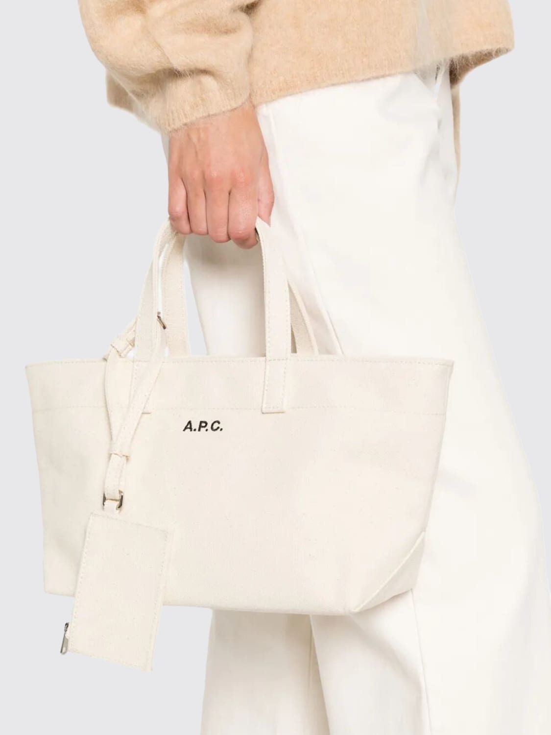 A.P.C. HANDBAG: Shoulder bag woman A.P.C., Ecru - Img 2