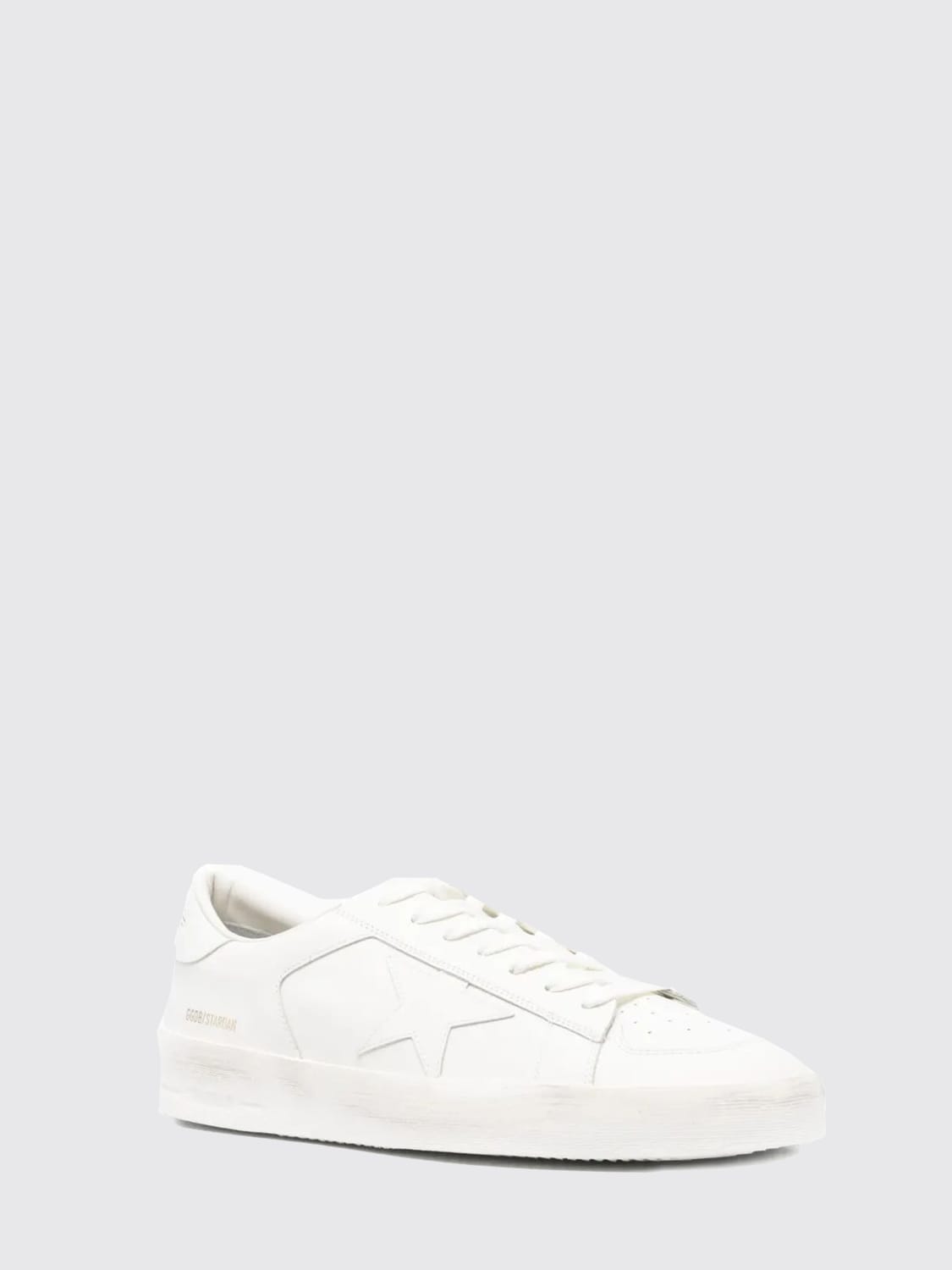 GOLDEN GOOSE SNEAKERS: Sneakers Stardan Golden Goose in pelle , Bianco - Img 2
