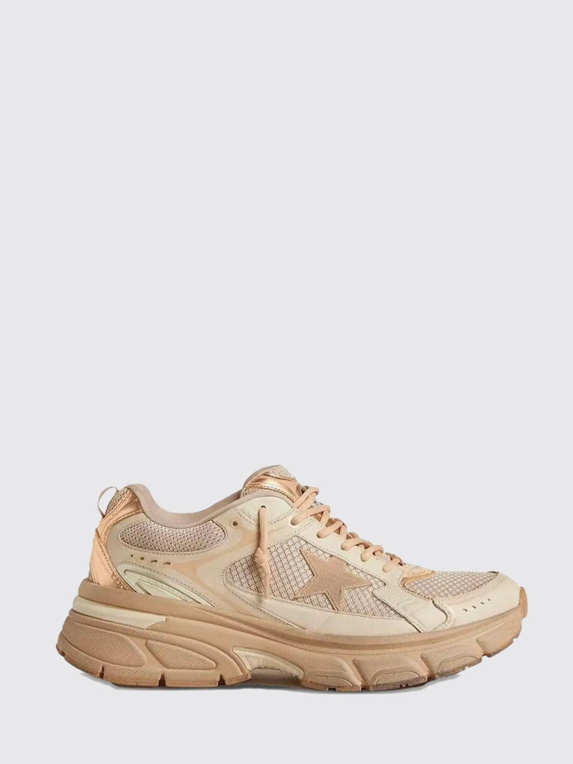 GOLDEN GOOSE SNEAKERS: Shoes men Golden Goose, Beige - Img 1