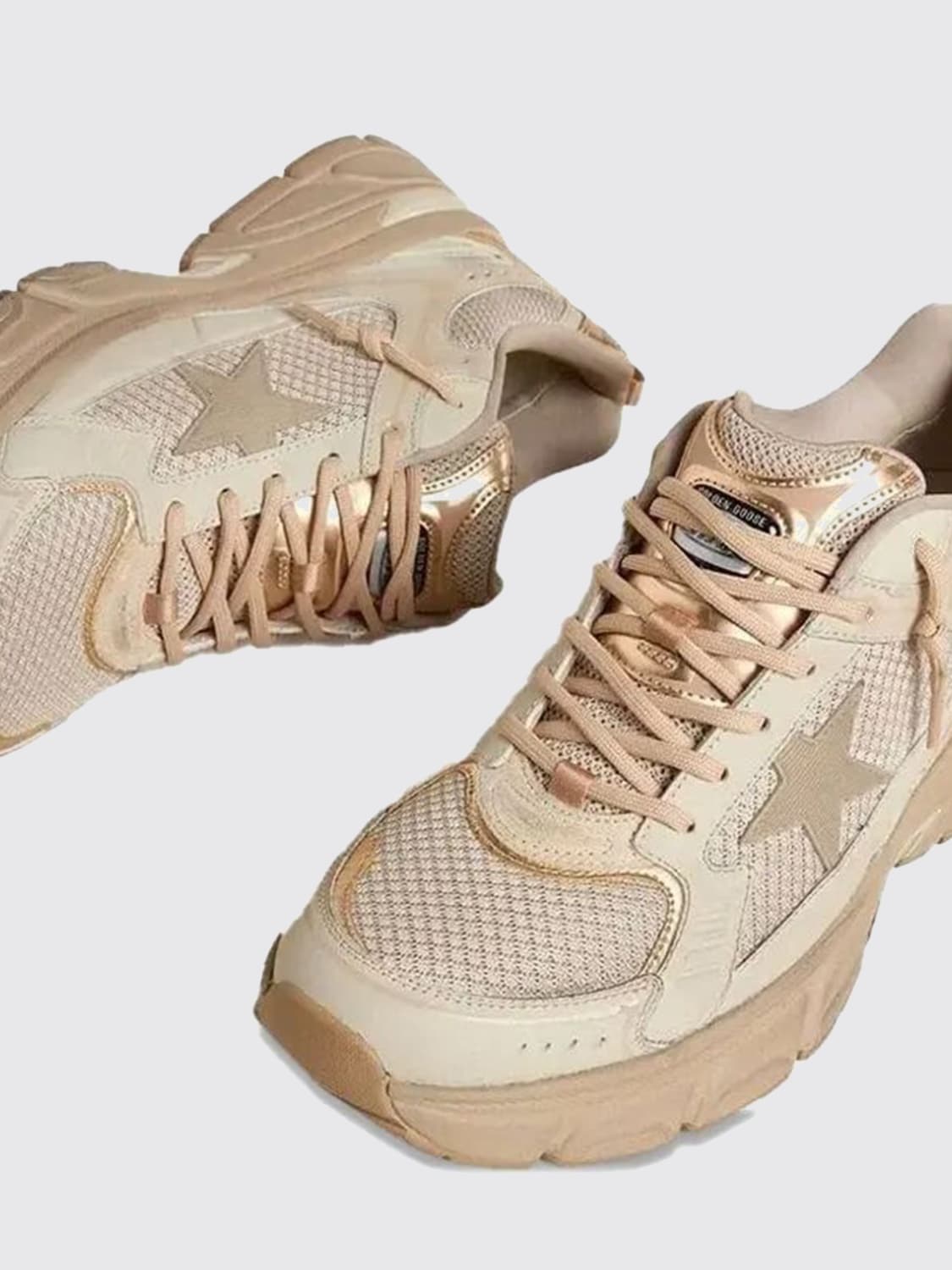 GOLDEN GOOSE SNEAKERS: Shoes men Golden Goose, Beige - Img 4