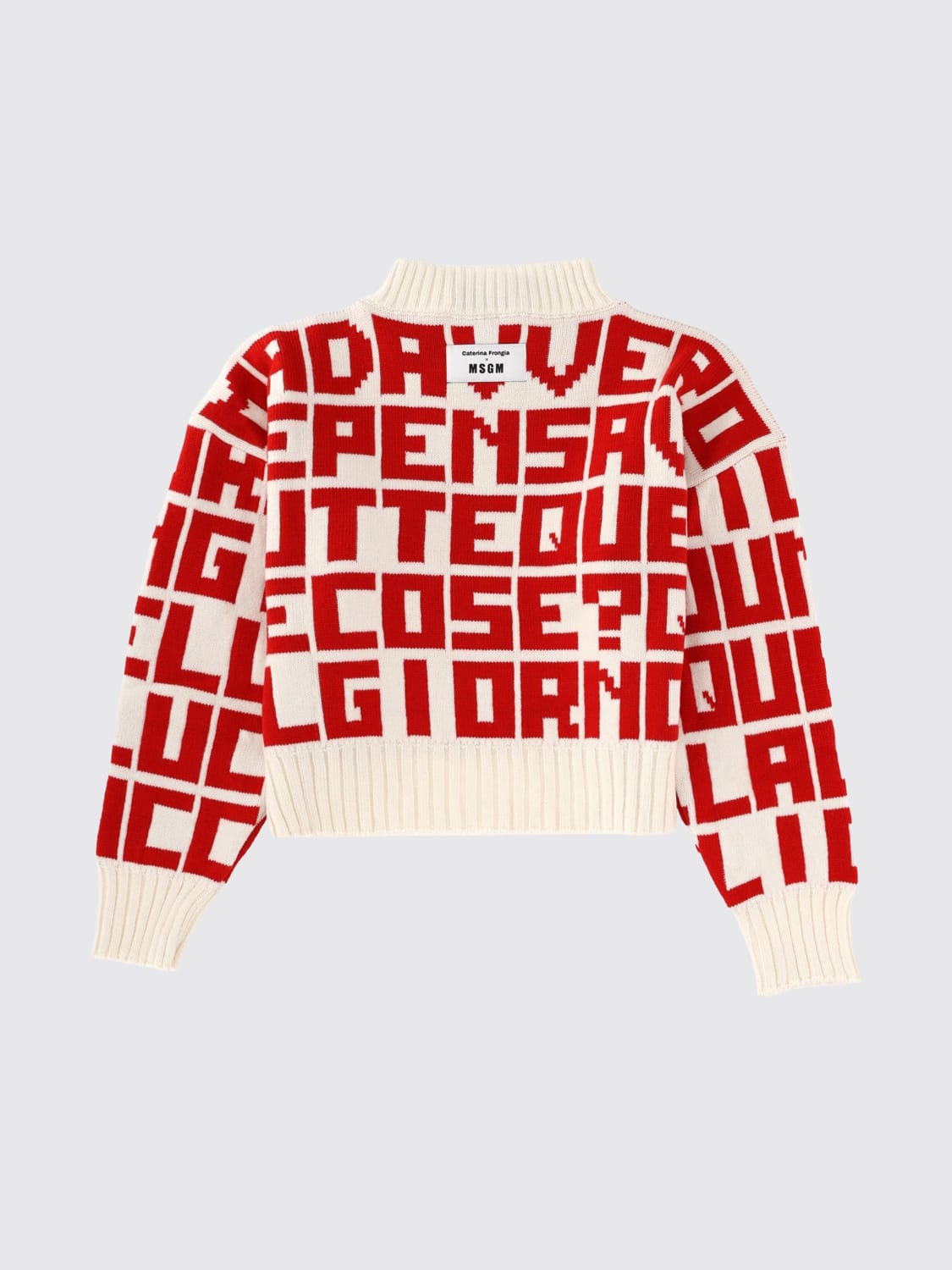 MSGM PULL: Pull femme MSGM, Rouge - Img 2