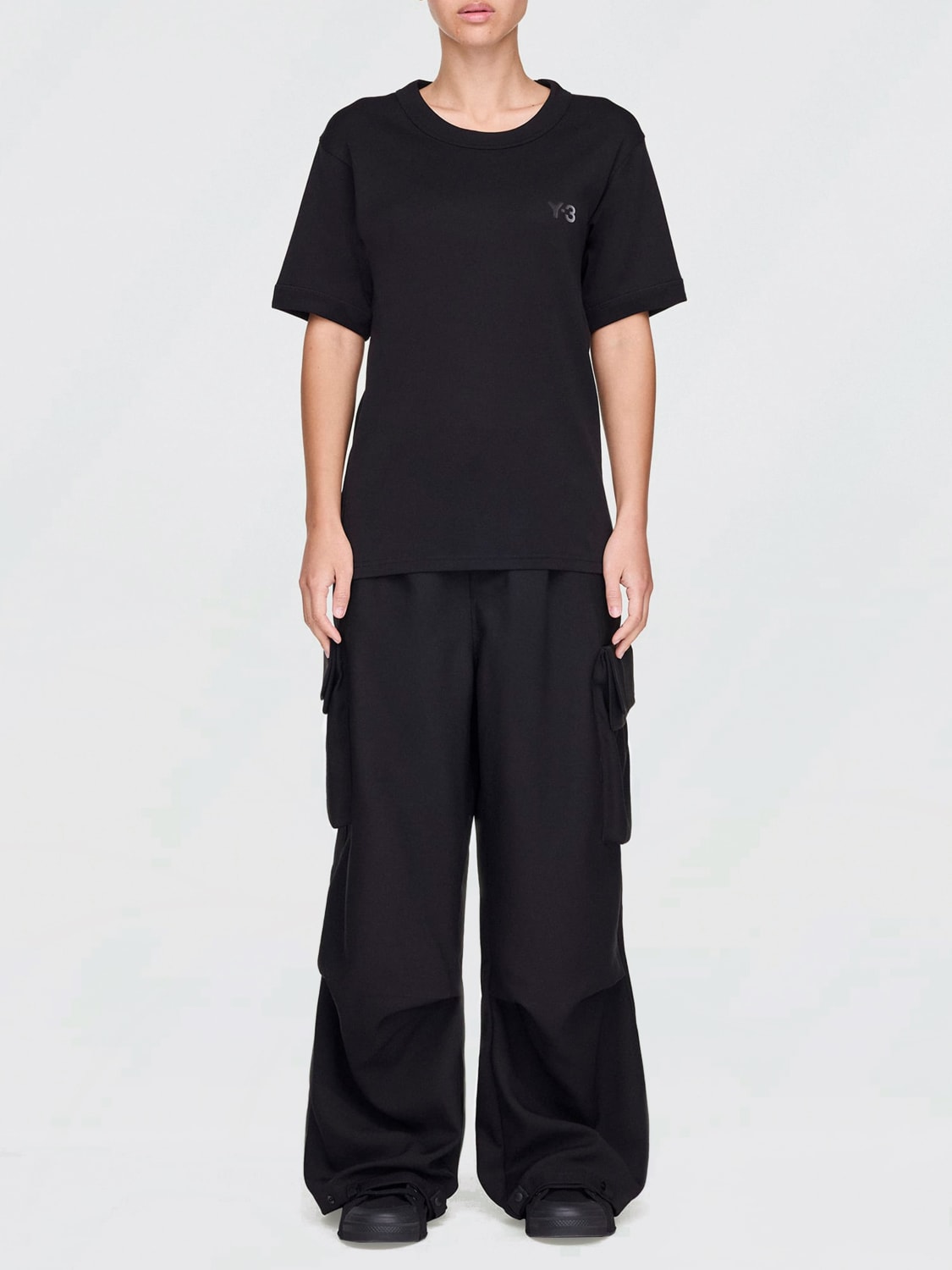 Y-3 PANTALON: Pantalon femme Y-3, Noir - Img 2