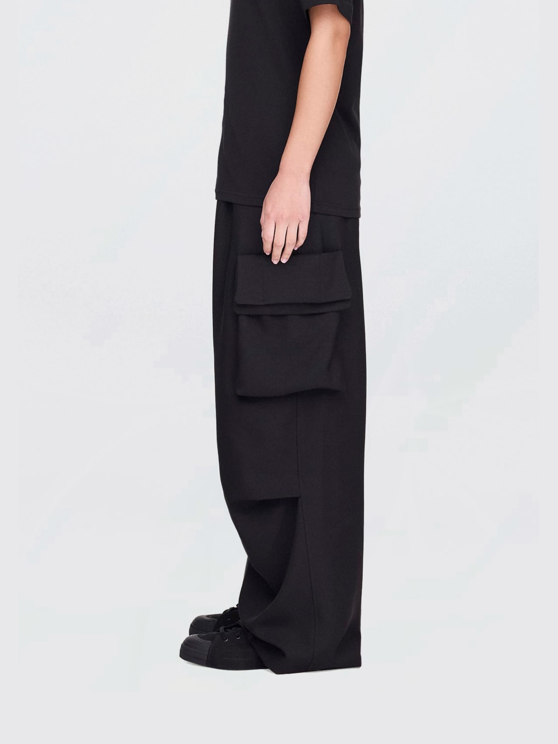 Y-3 PANTALON: Pantalon femme Y-3, Noir - Img 3