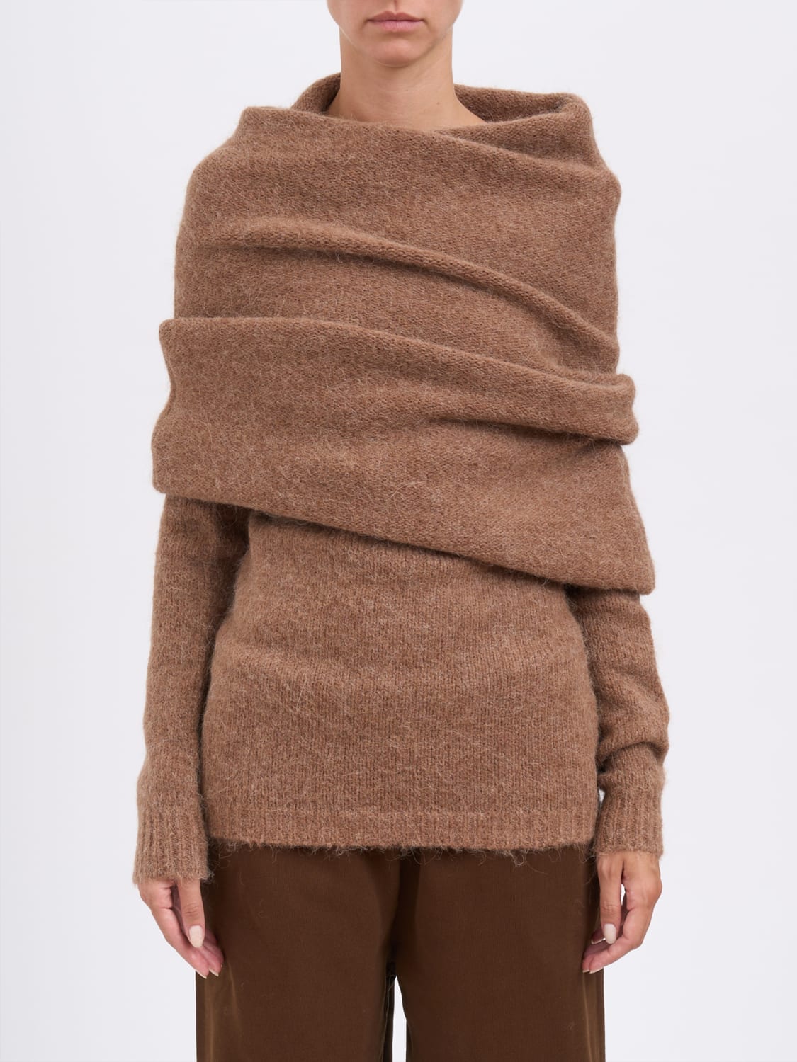 ENTIRE STUDIOS PULLOVER: Pullover damen Entire Studios, Braun - Img 1