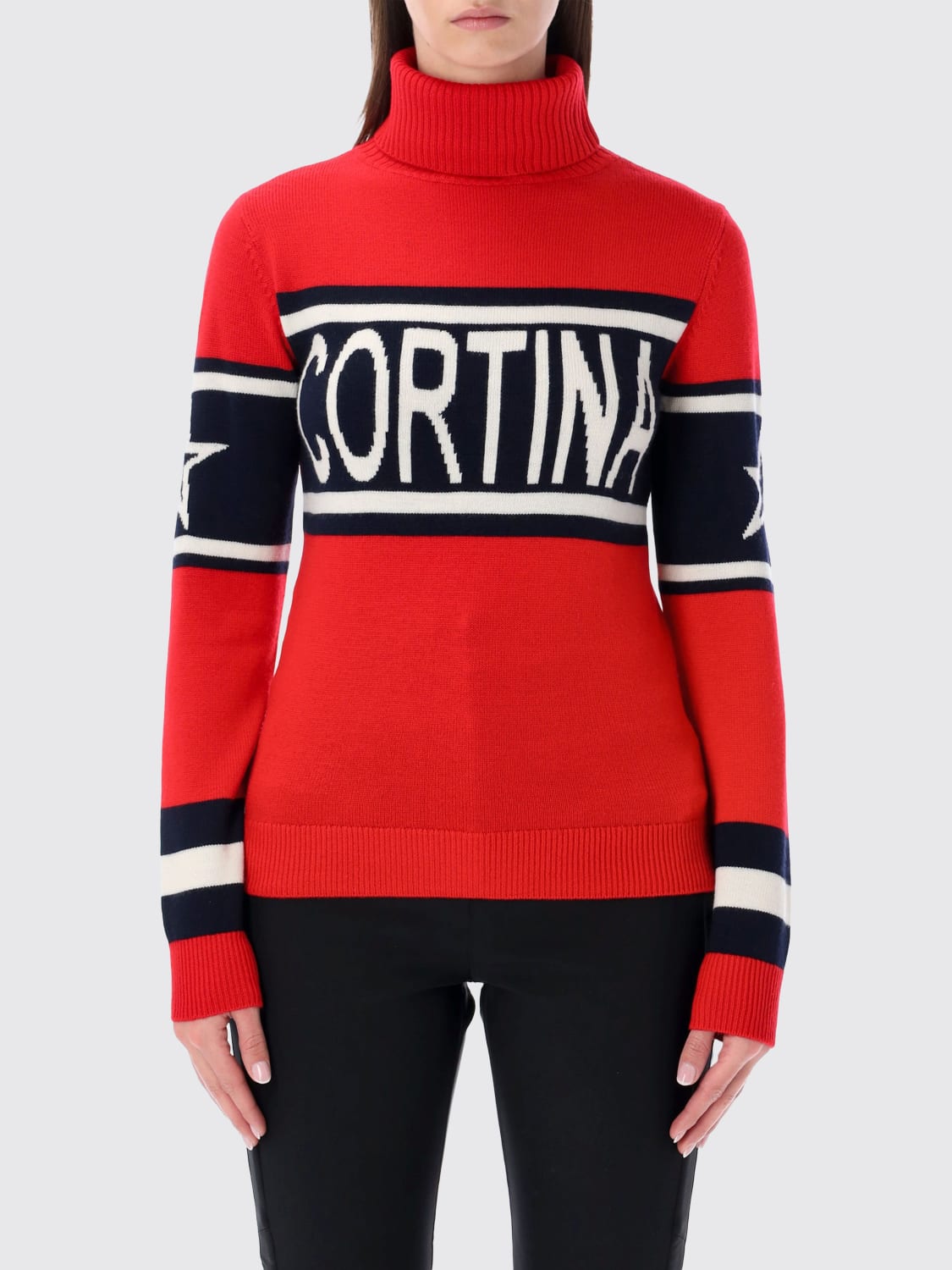 PERFECT MOMENT PULL: Pull femme Perfect Moment, Rouge - Img 1