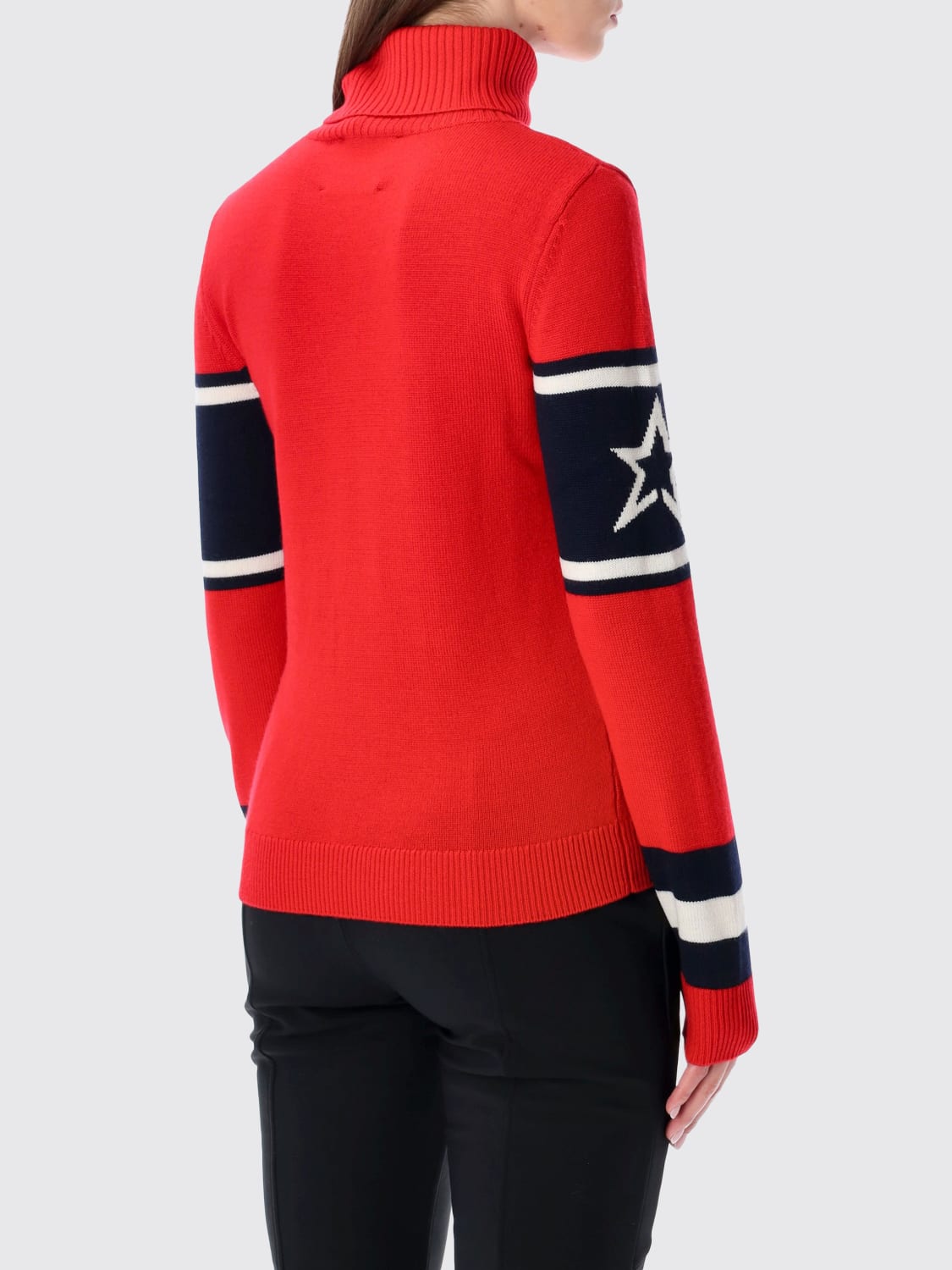 PERFECT MOMENT PULL: Pull femme Perfect Moment, Rouge - Img 2