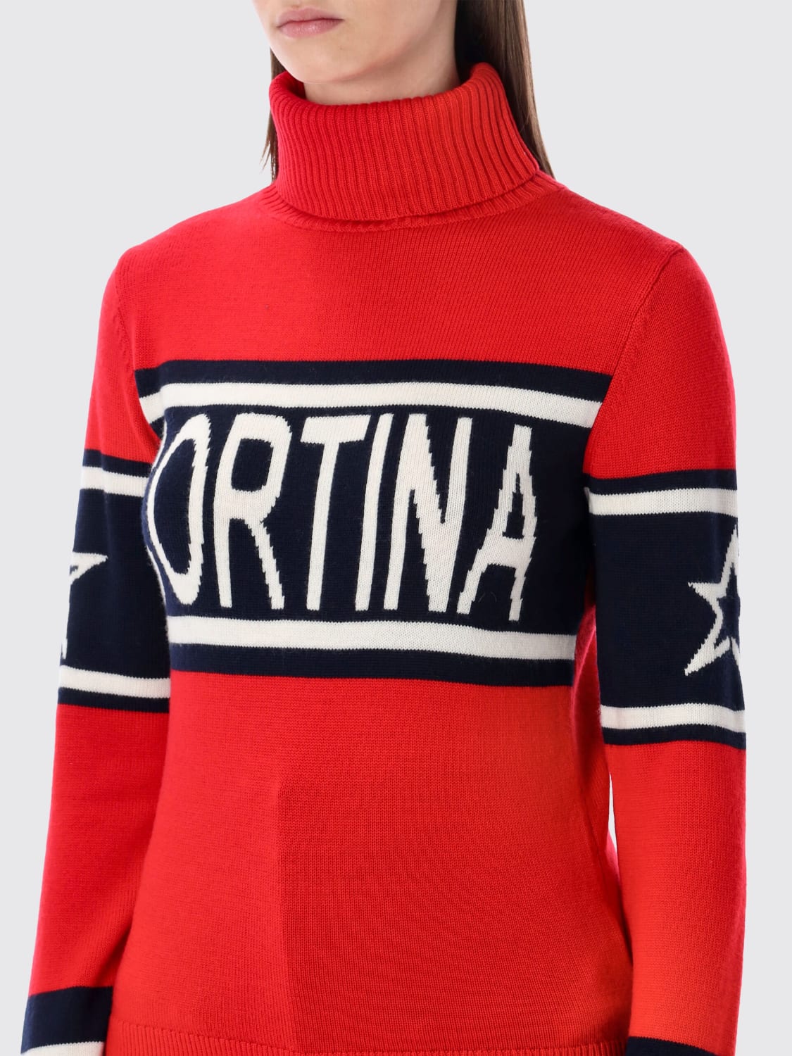 PERFECT MOMENT PULL: Pull femme Perfect Moment, Rouge - Img 3