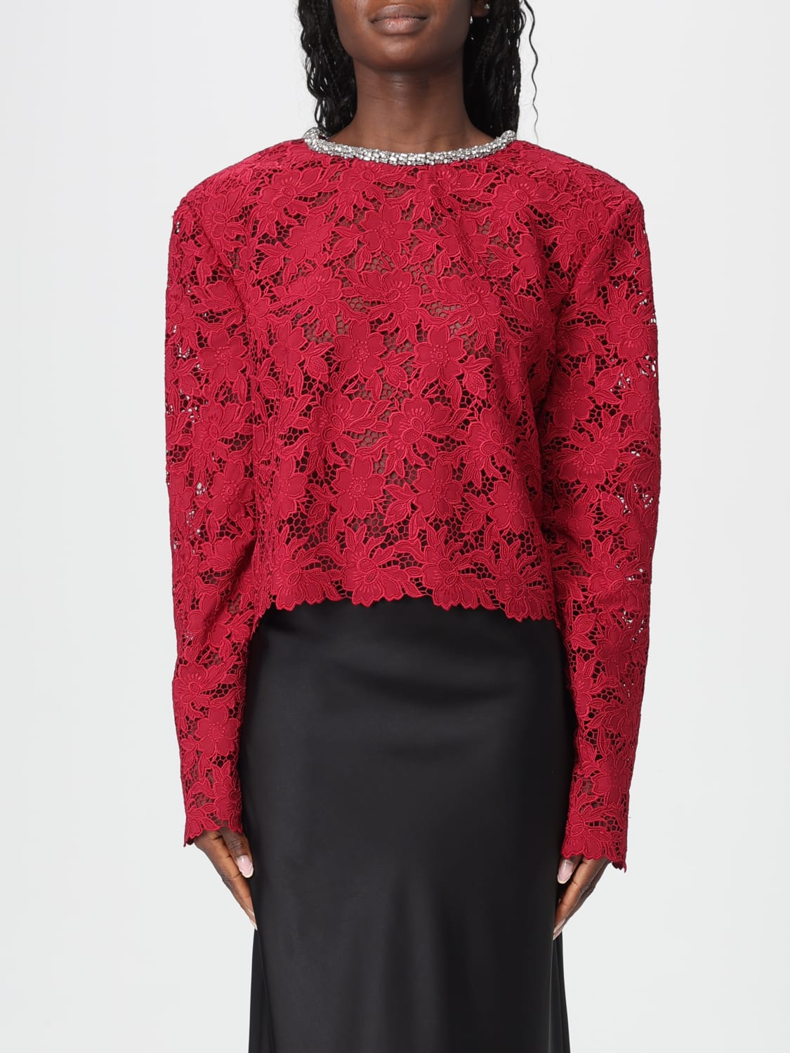 SELF-PORTRAIT TOP: Top mujer Self-portrait, Rojo - Img 1