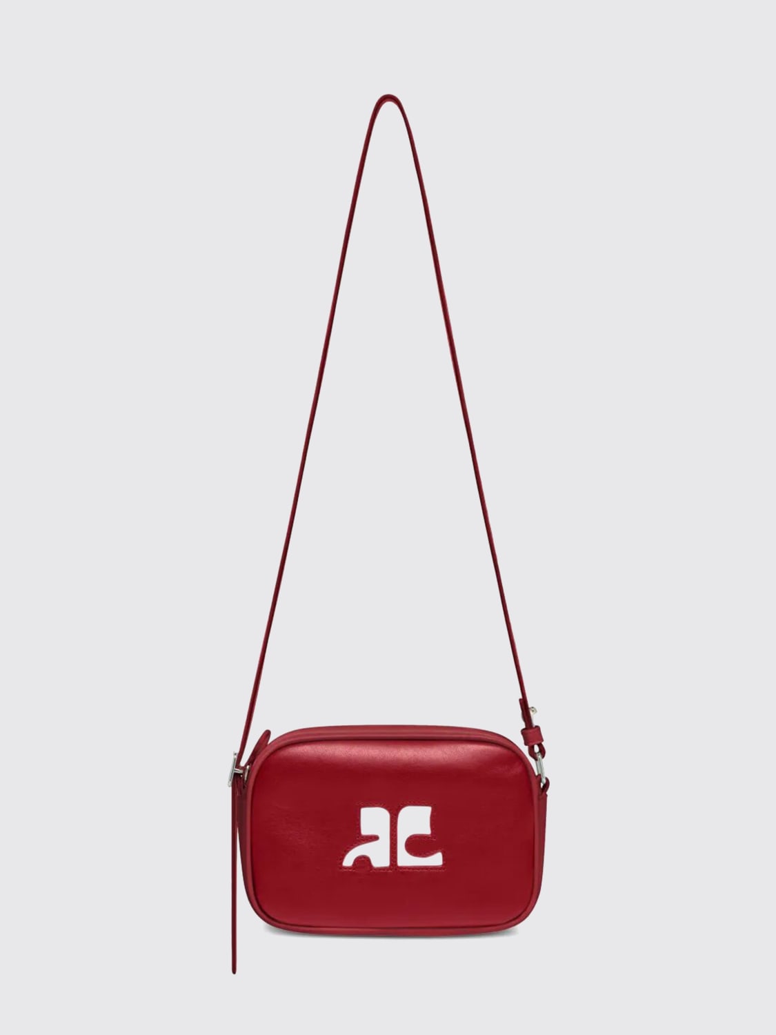 COURRÈGES UMHÄNGETASCHE: Schultertasche damen CourrÈges, Rot - Img 1