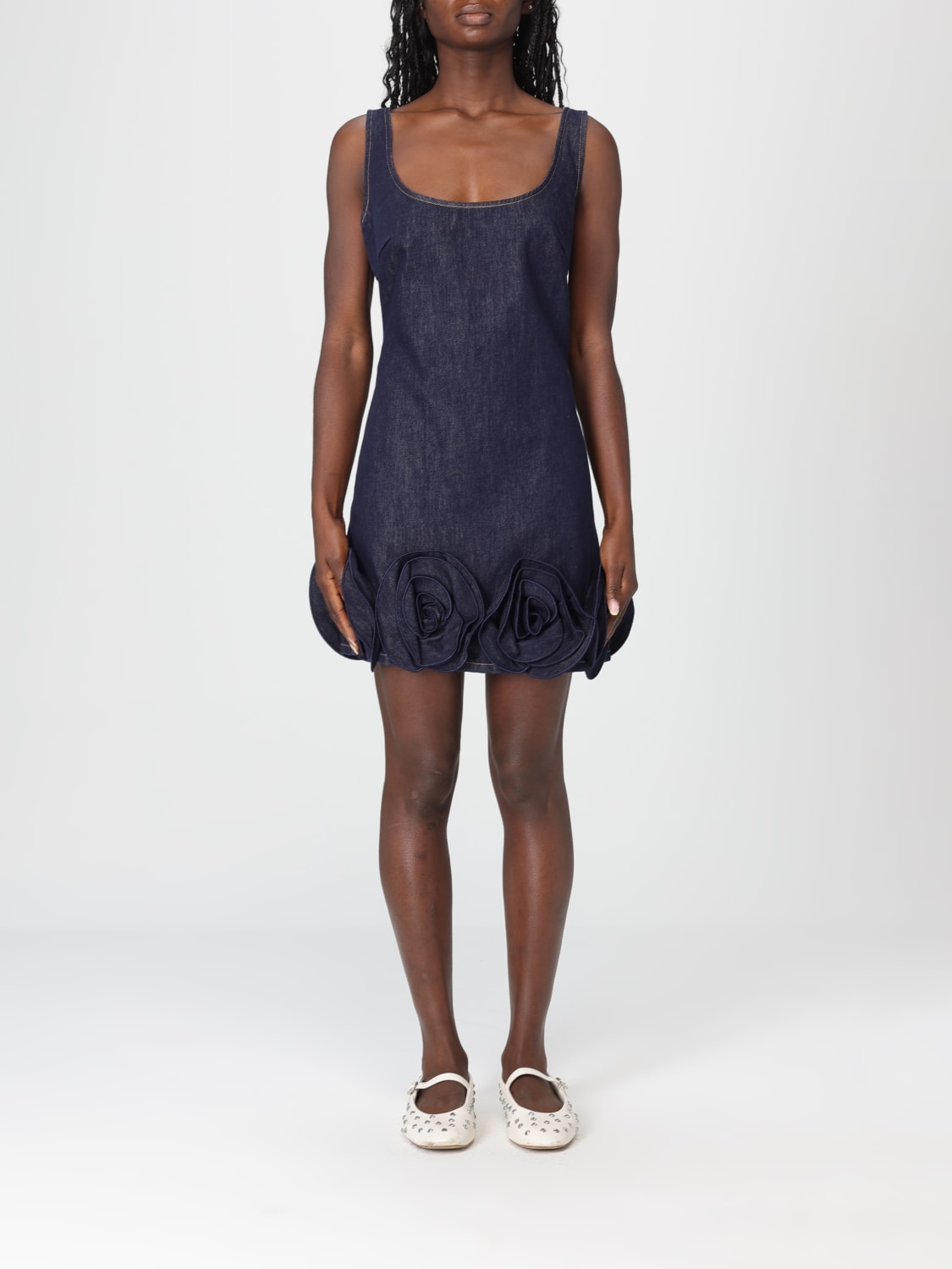 SELF-PORTRAIT DRESS: Dress woman Self-portrait, Blue - Img 1