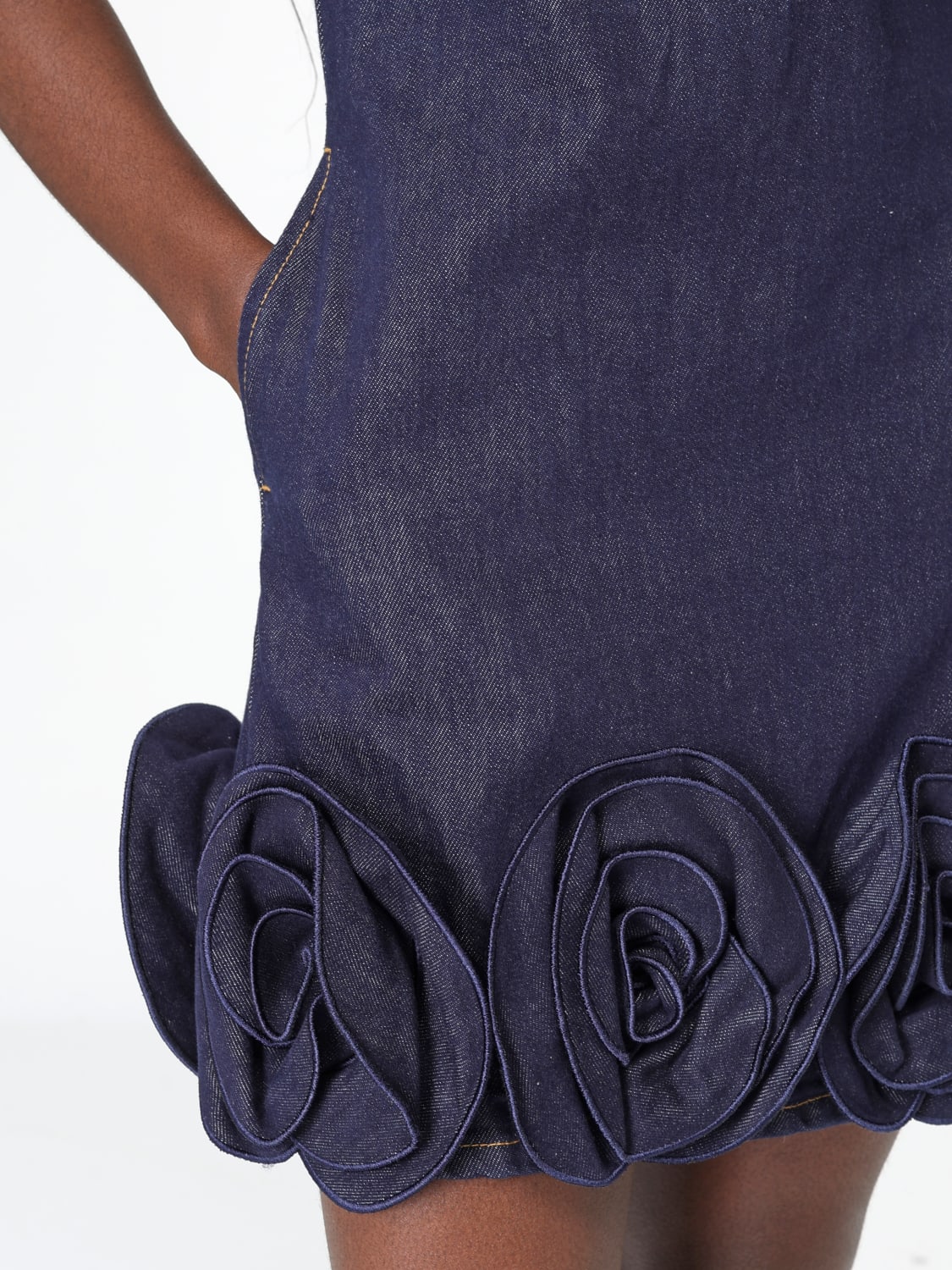 SELF-PORTRAIT DRESS: Dress woman Self-portrait, Blue - Img 3