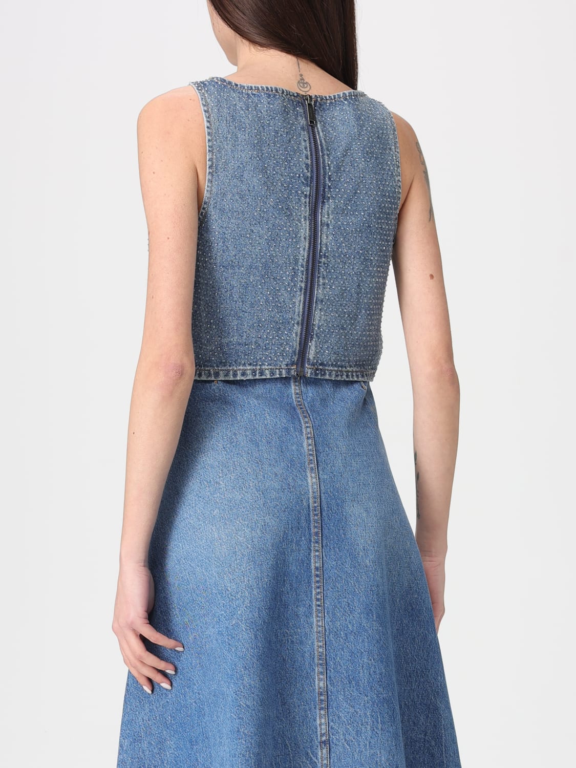 SELF-PORTRAIT TOP: Top mujer Self-portrait, Azul Oscuro - Img 2