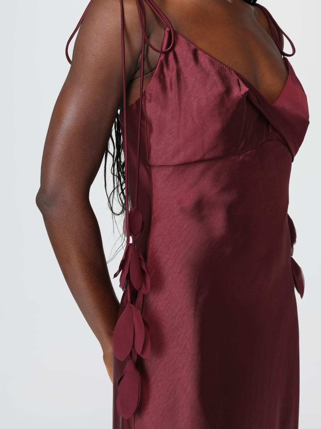 SELF-PORTRAIT DRESS: Dress woman Self-portrait, Red - Img 3