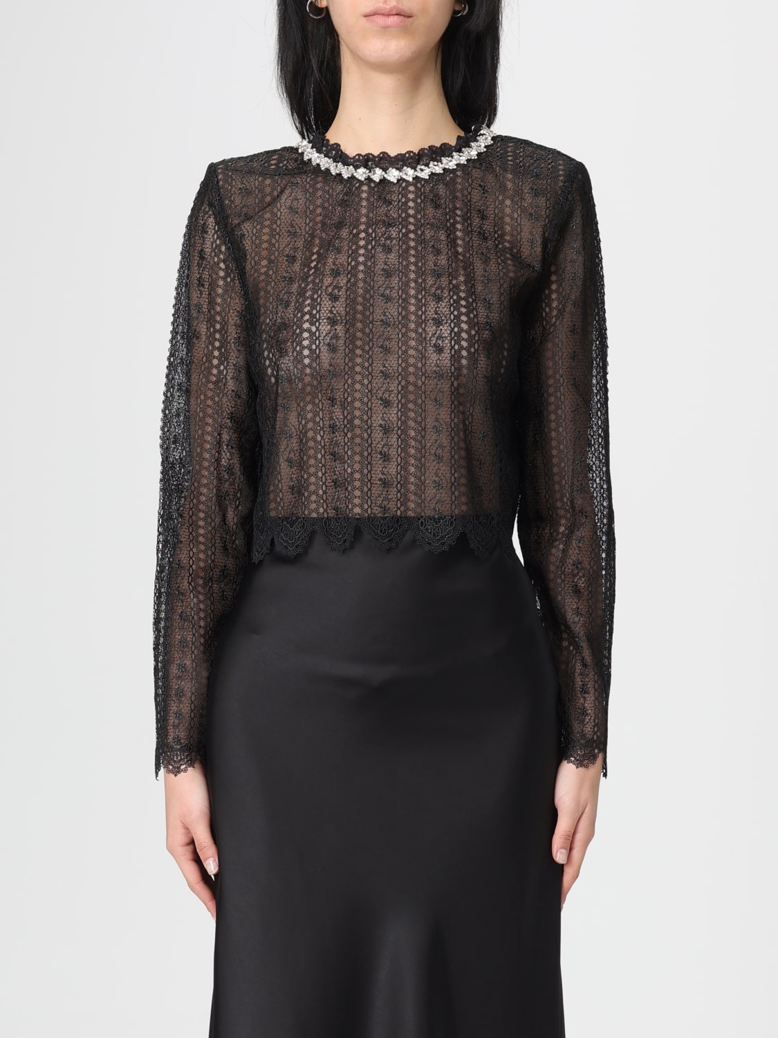 SELF-PORTRAIT TOP: Top damen Self-portrait, Schwarz - Img 1